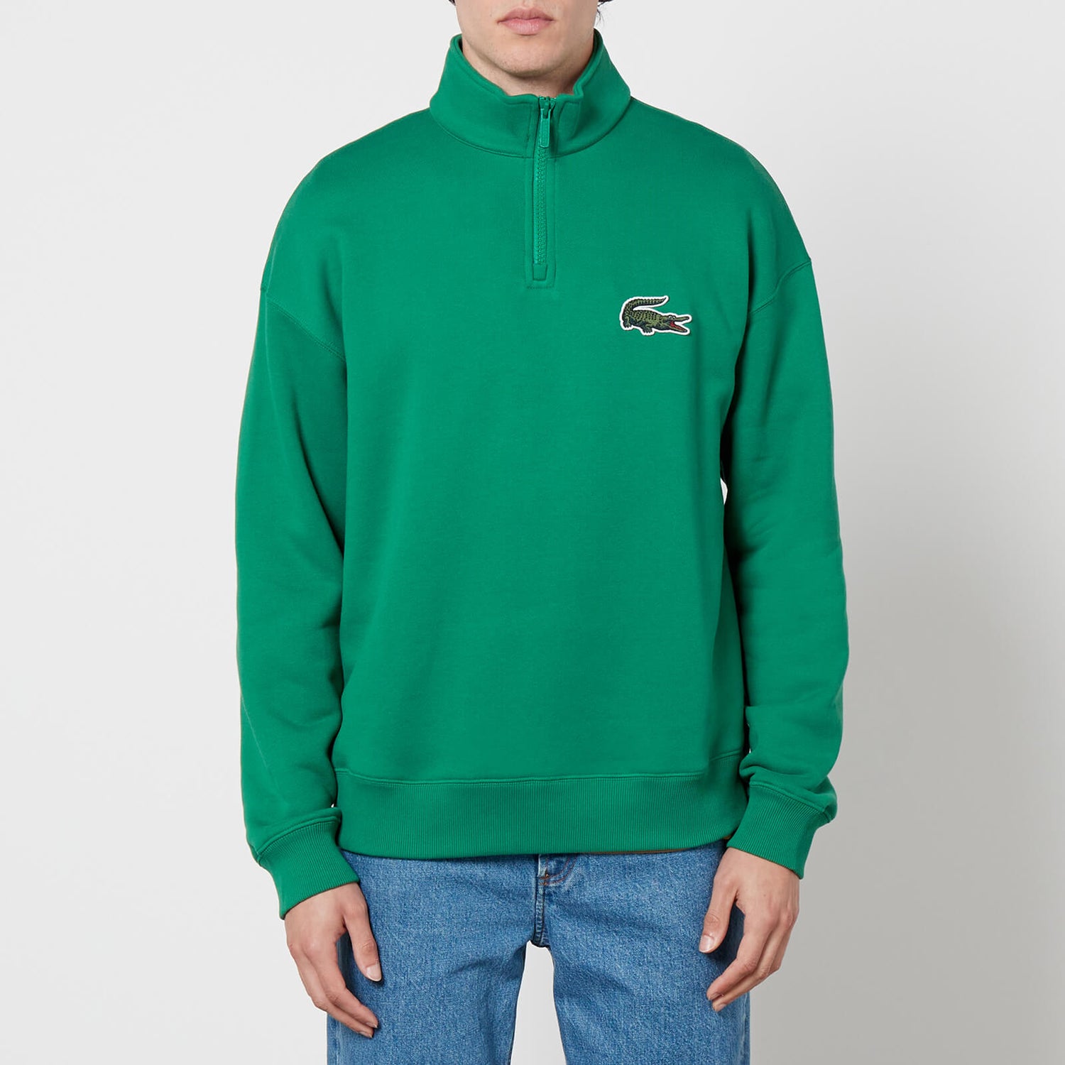Lacoste DO Croc 80's Cotton-Blend Half-Zip Sweatshirt - S