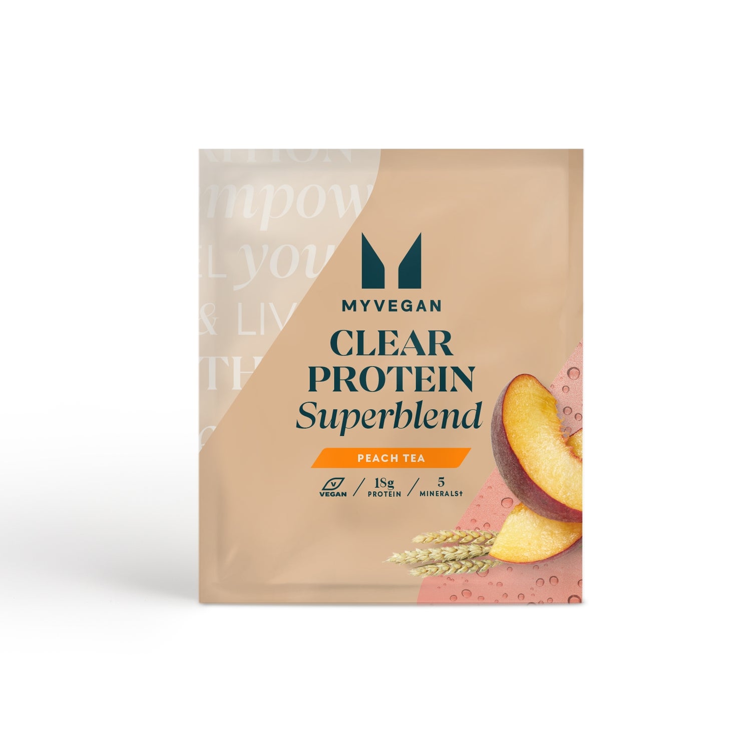 Myvegan Clear Protein Superblend (Sample) - 1servings - Peach Tea