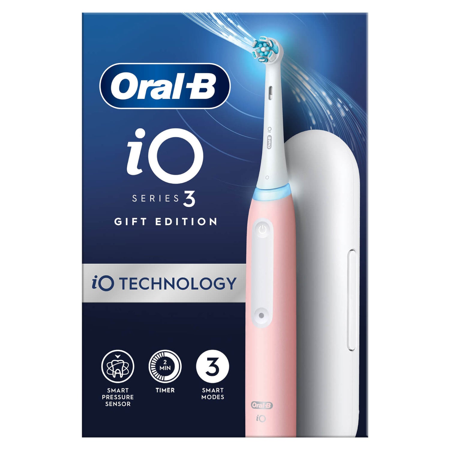 Oral-B iO 3 Pink Electric Toothbrush Designed By Braun