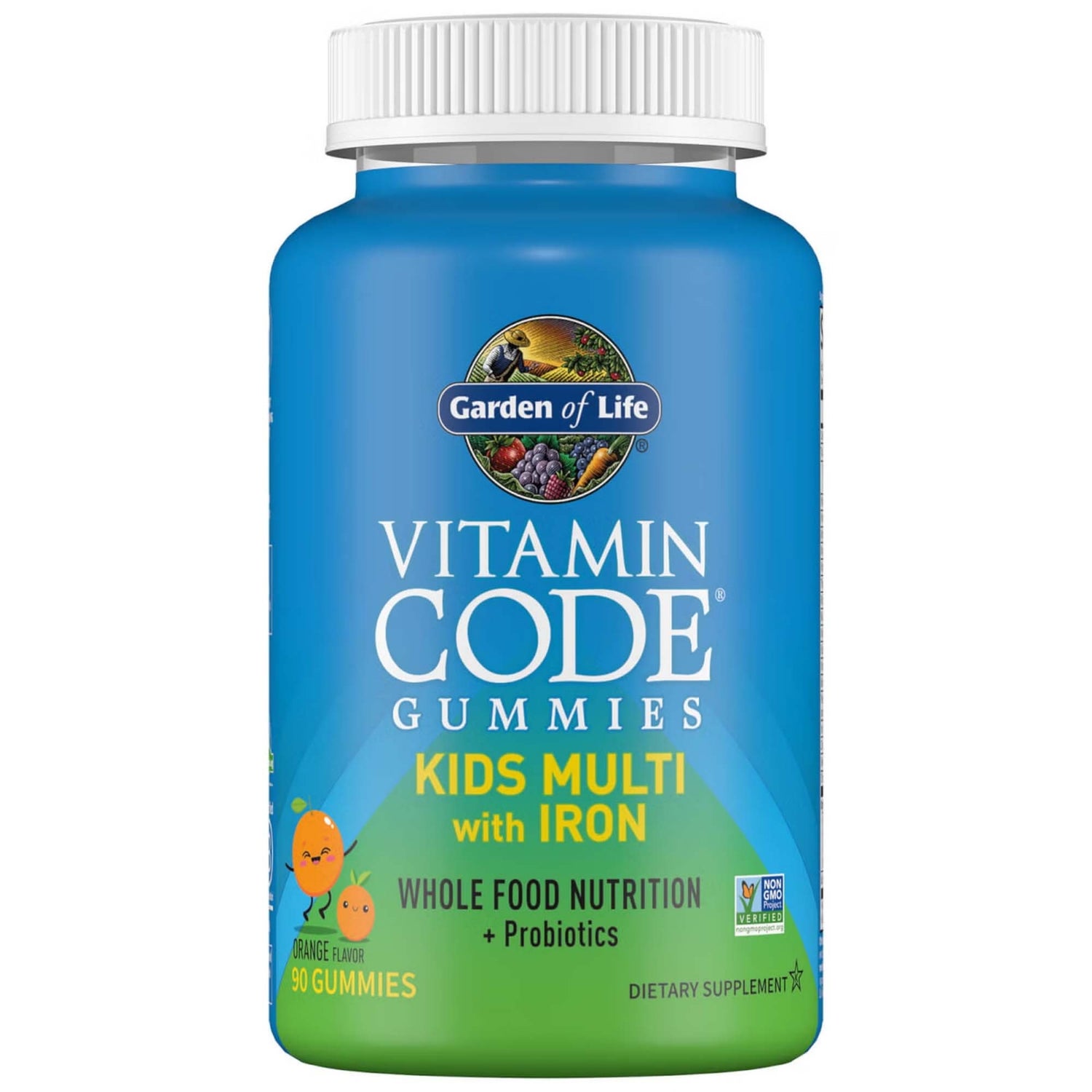 Garden of Life Vitamin Code Kids Multi With Iron - Orange - 90 Gummies