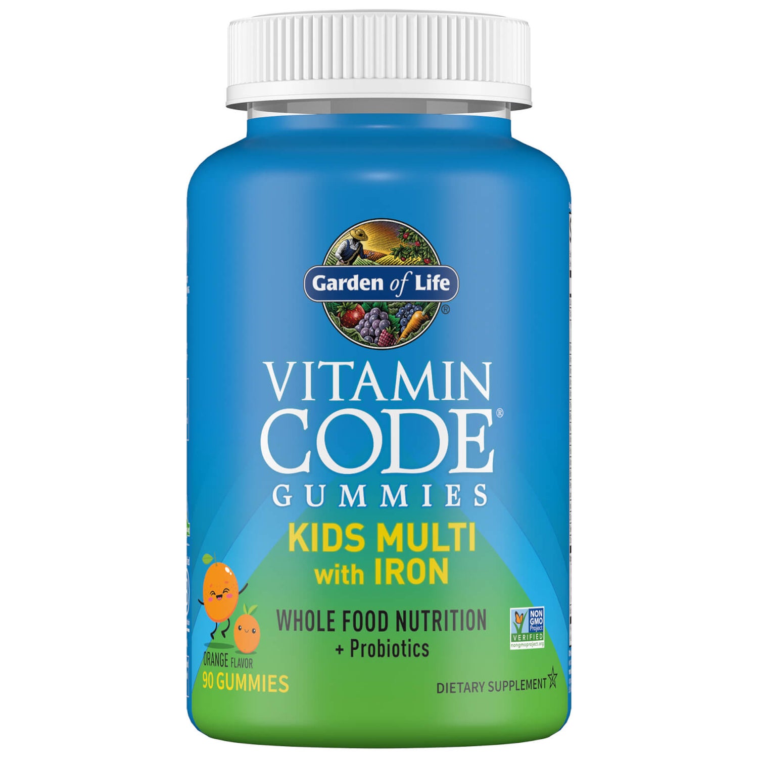 Garden of Life Vitamin Code Kids Multi With Iron - Orange - 90 Gummies