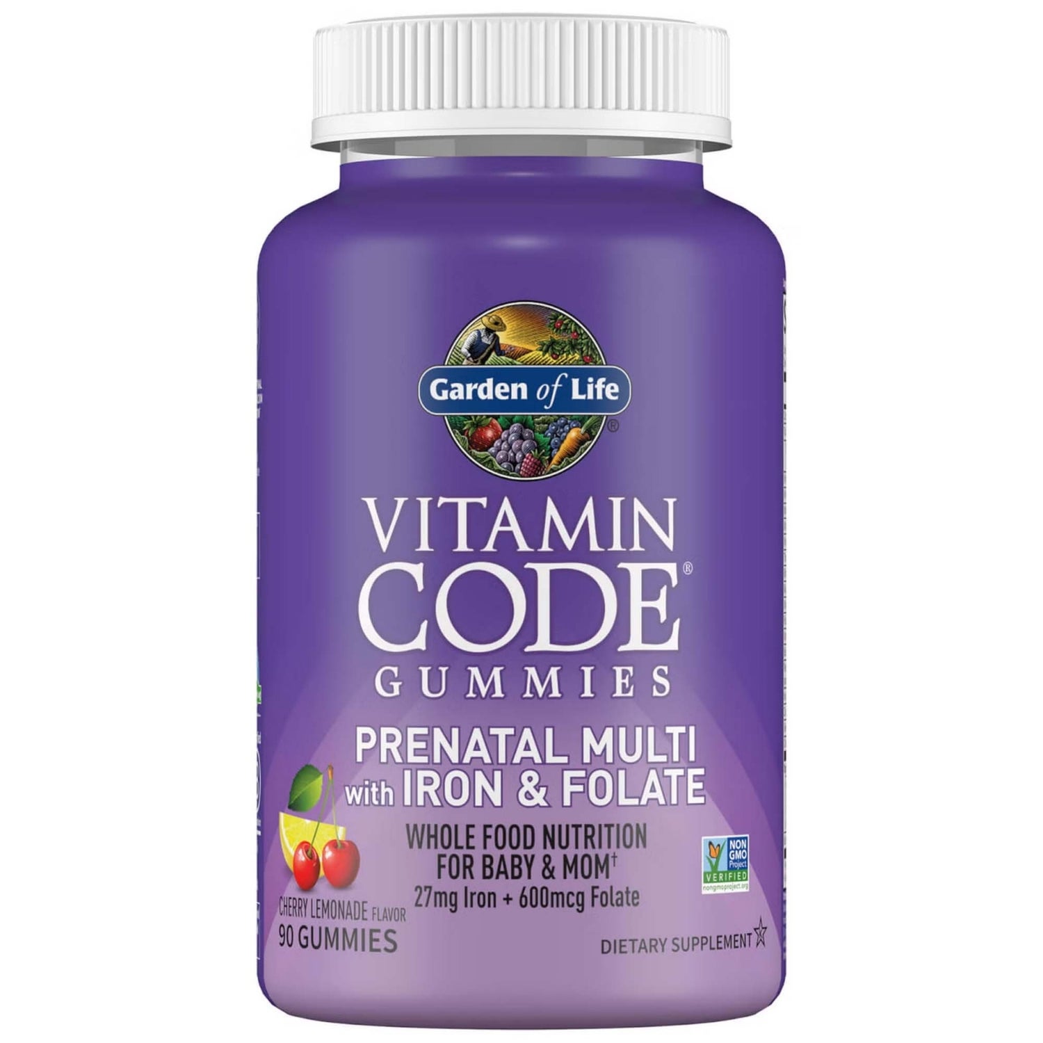 Vitamin Code Prenataal Met IJzer & Foliumzuur Gummies - Kersenlimonade - 90 Gummies