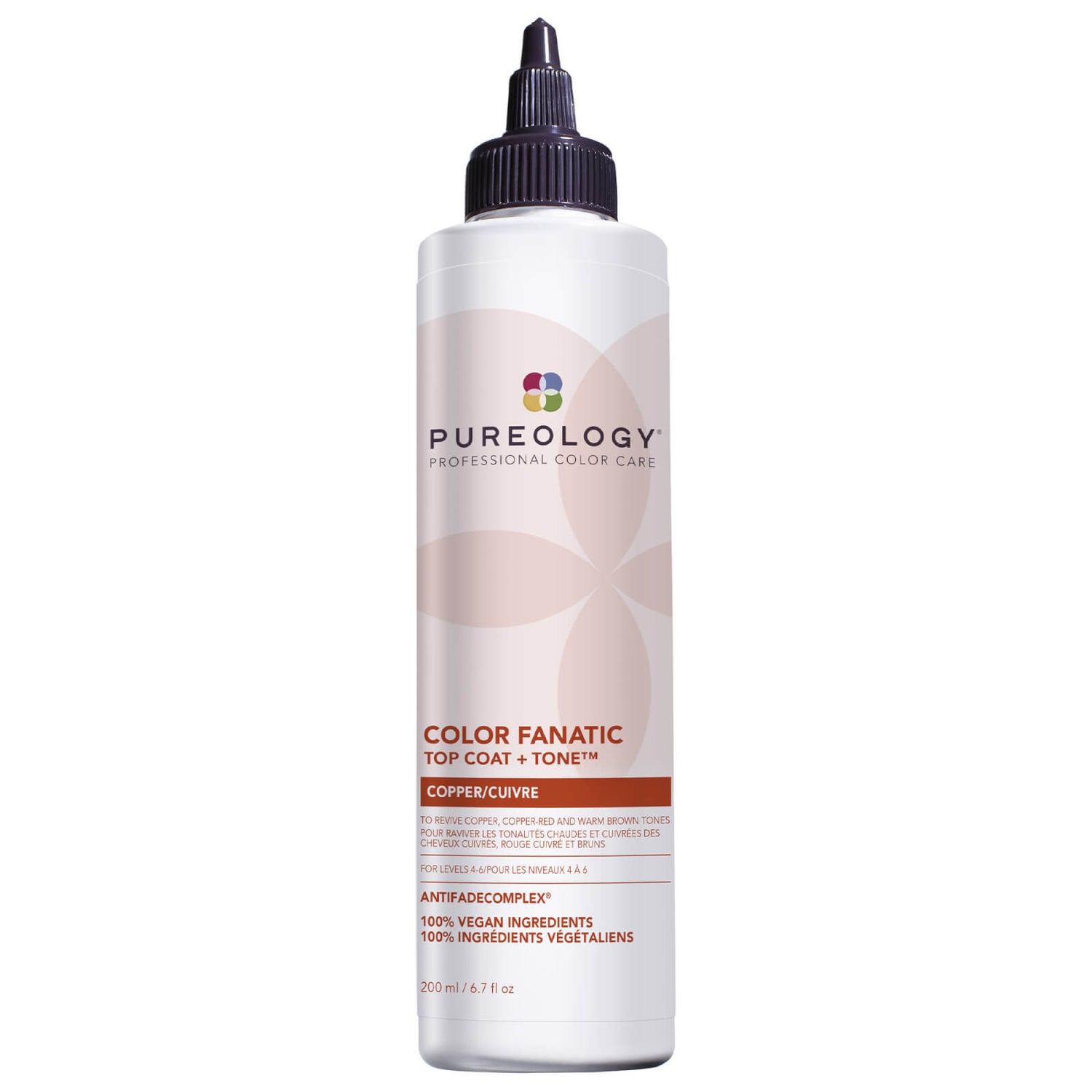 Pureology Color Fanatic Top Coat and Tone for Copper Hair Colour Protection 200ml