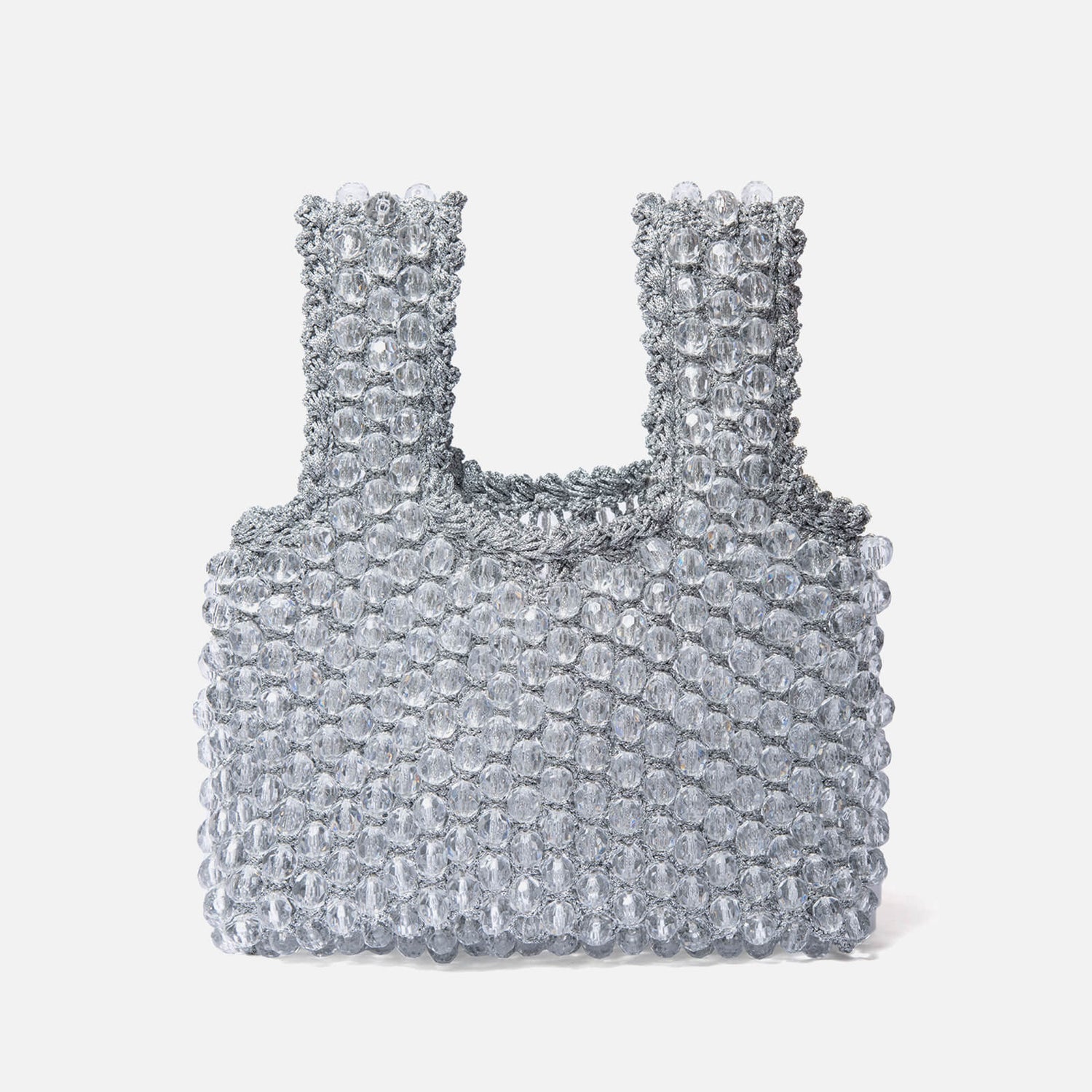 Shrimps Hope Macramé Bead Mini Tote Bag