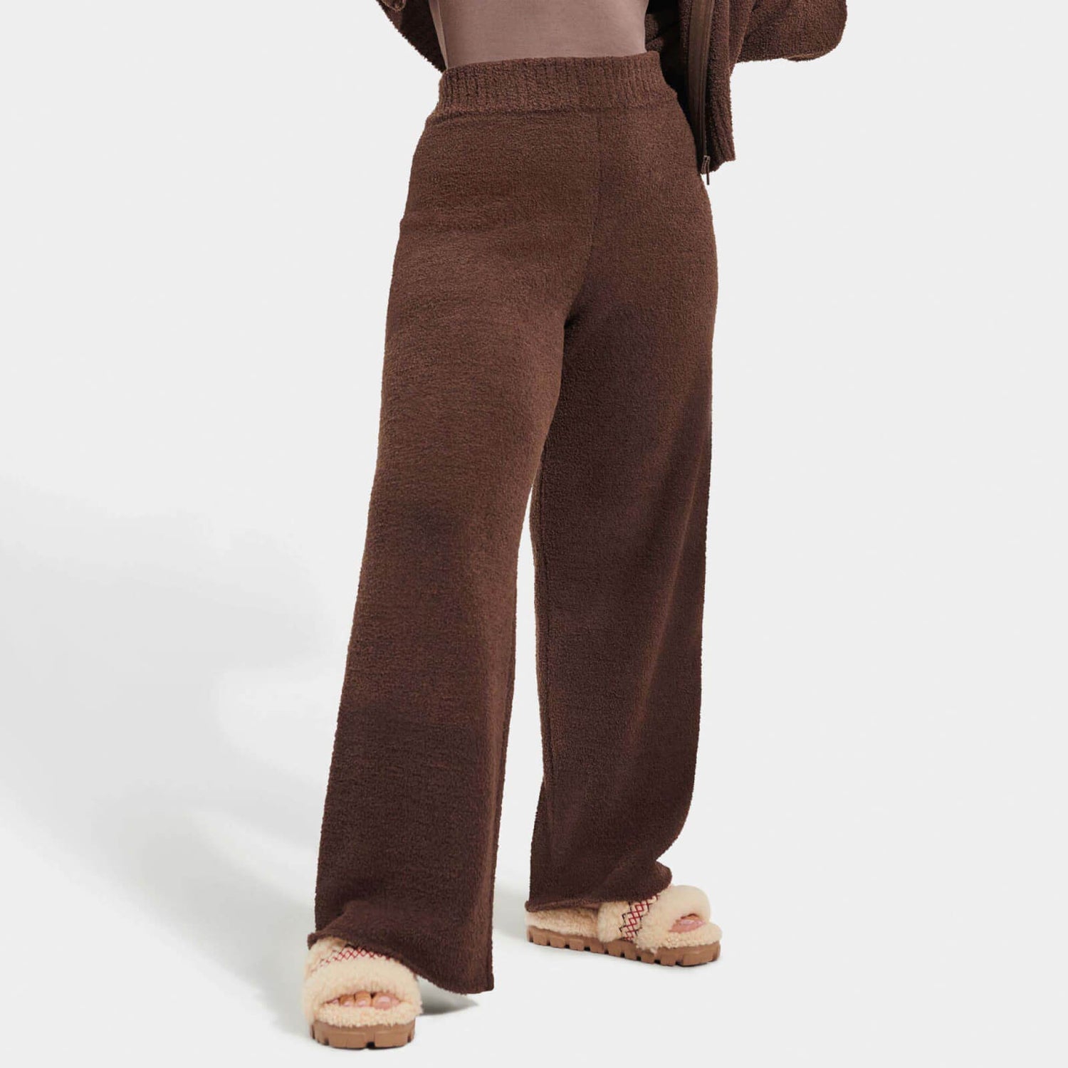 UGG Terri Cosy Faux Sheepskin Knit Lounge Trousers - XS