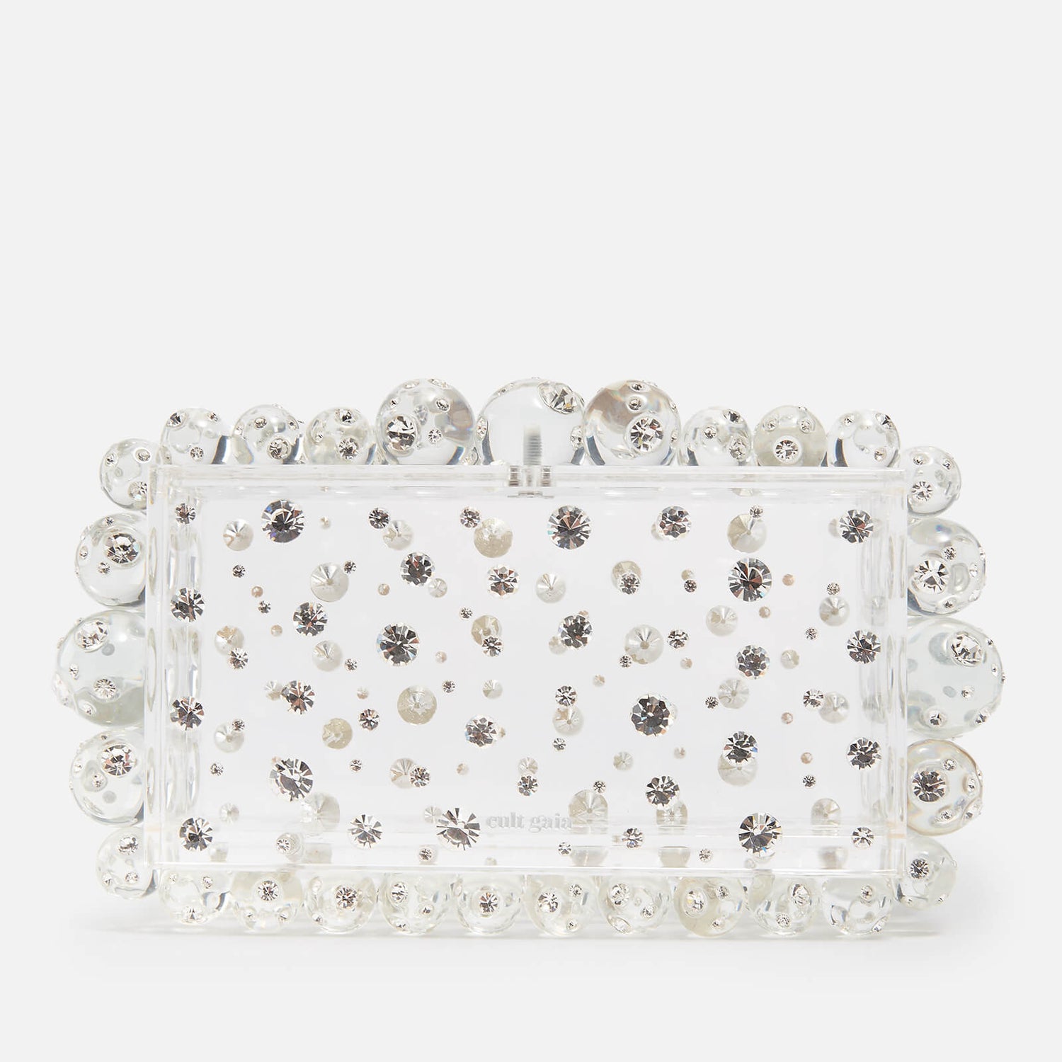 Cult Gaia Eos Rhinestone-Embellished Acrylic Clutch Bag