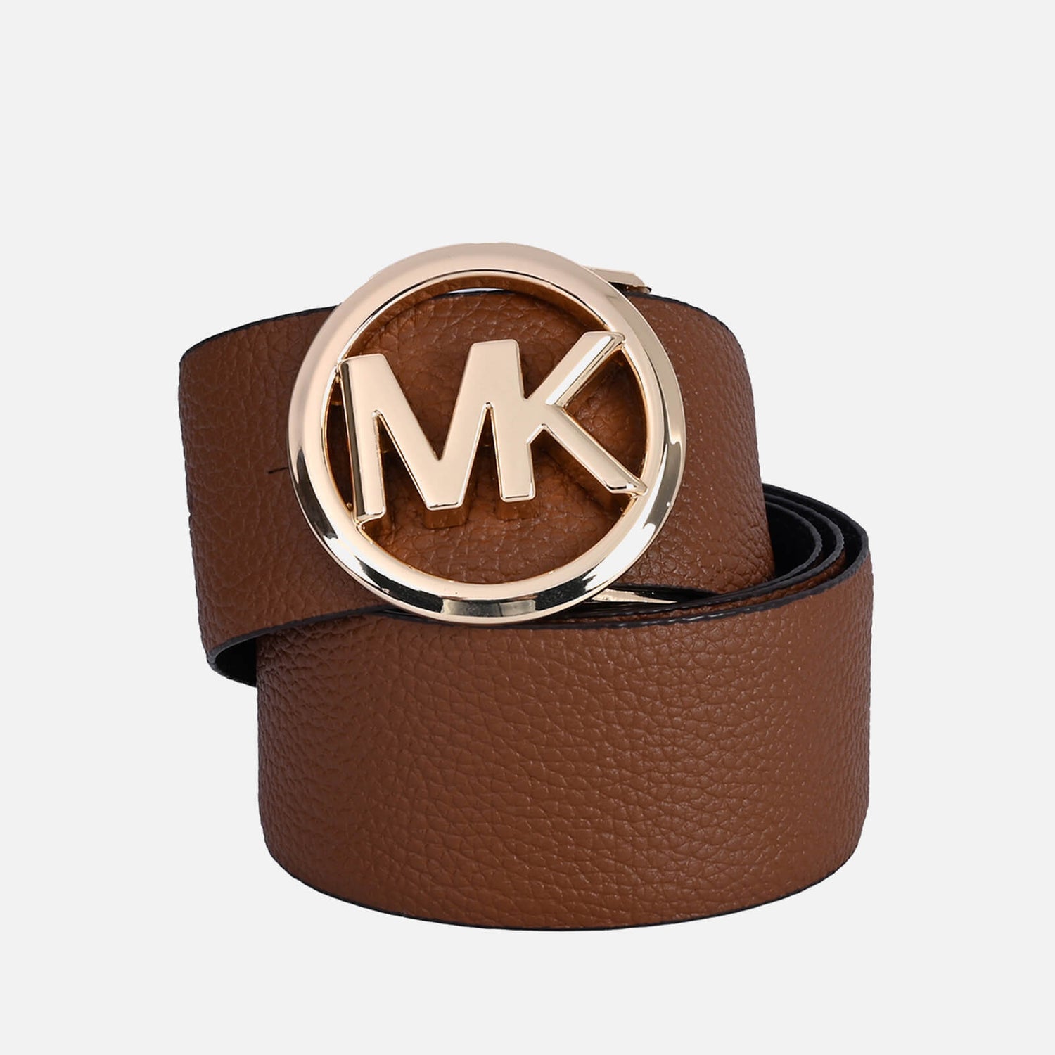 Michael Kors Women s 40mm Reversible Pebble Belt Black Chocolate Gold XS