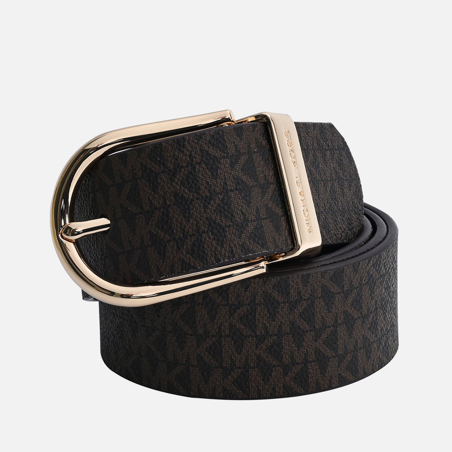 Michael Kors Reversible Leather and Coated-Canvas Belt - XS