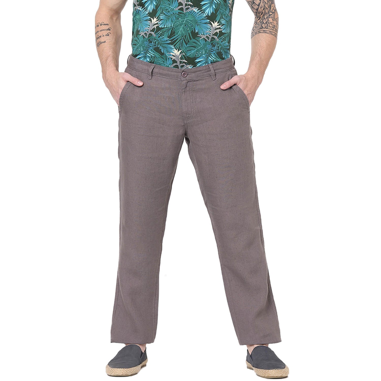 Celio outlet linen trousers