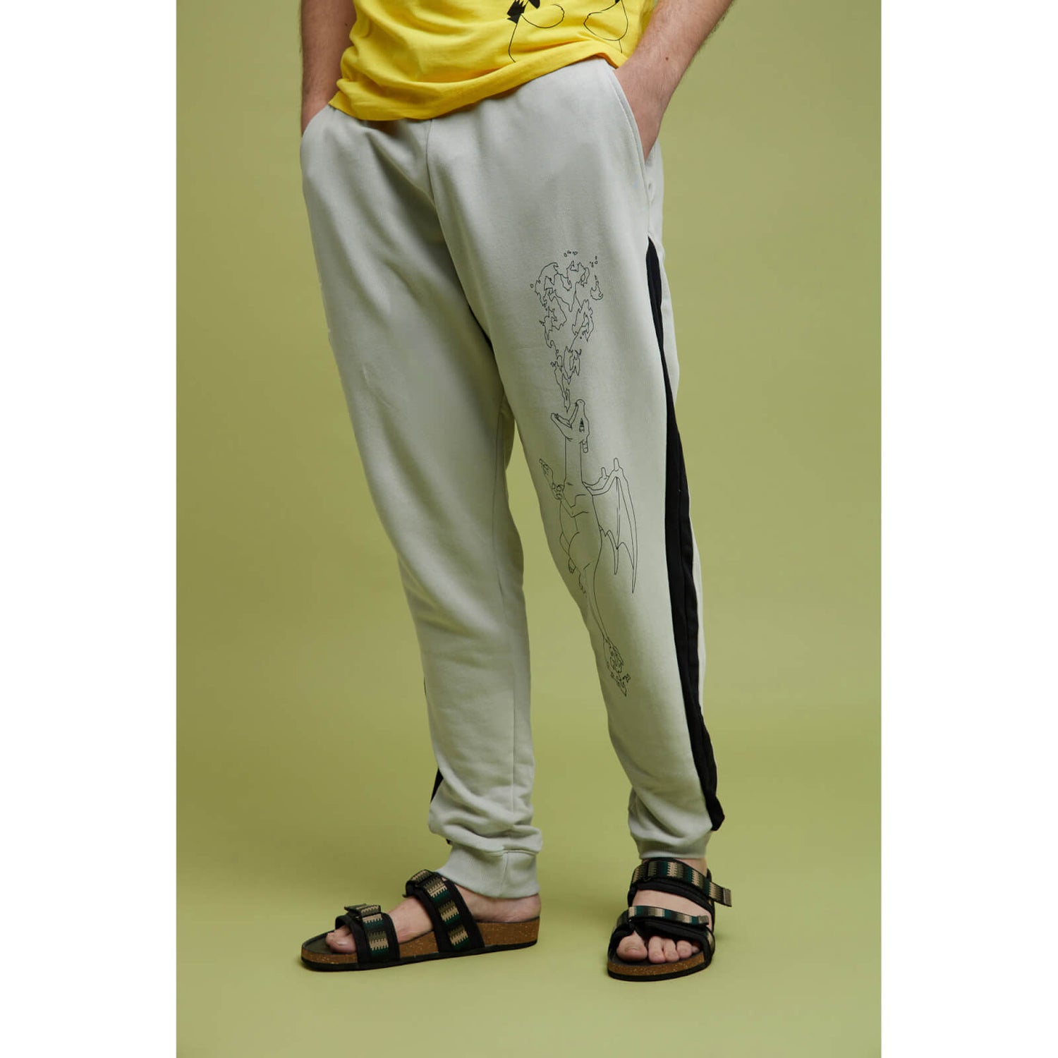 Pokemon Grey Printed Classic Joggers LBEPOKEPT2 Celio