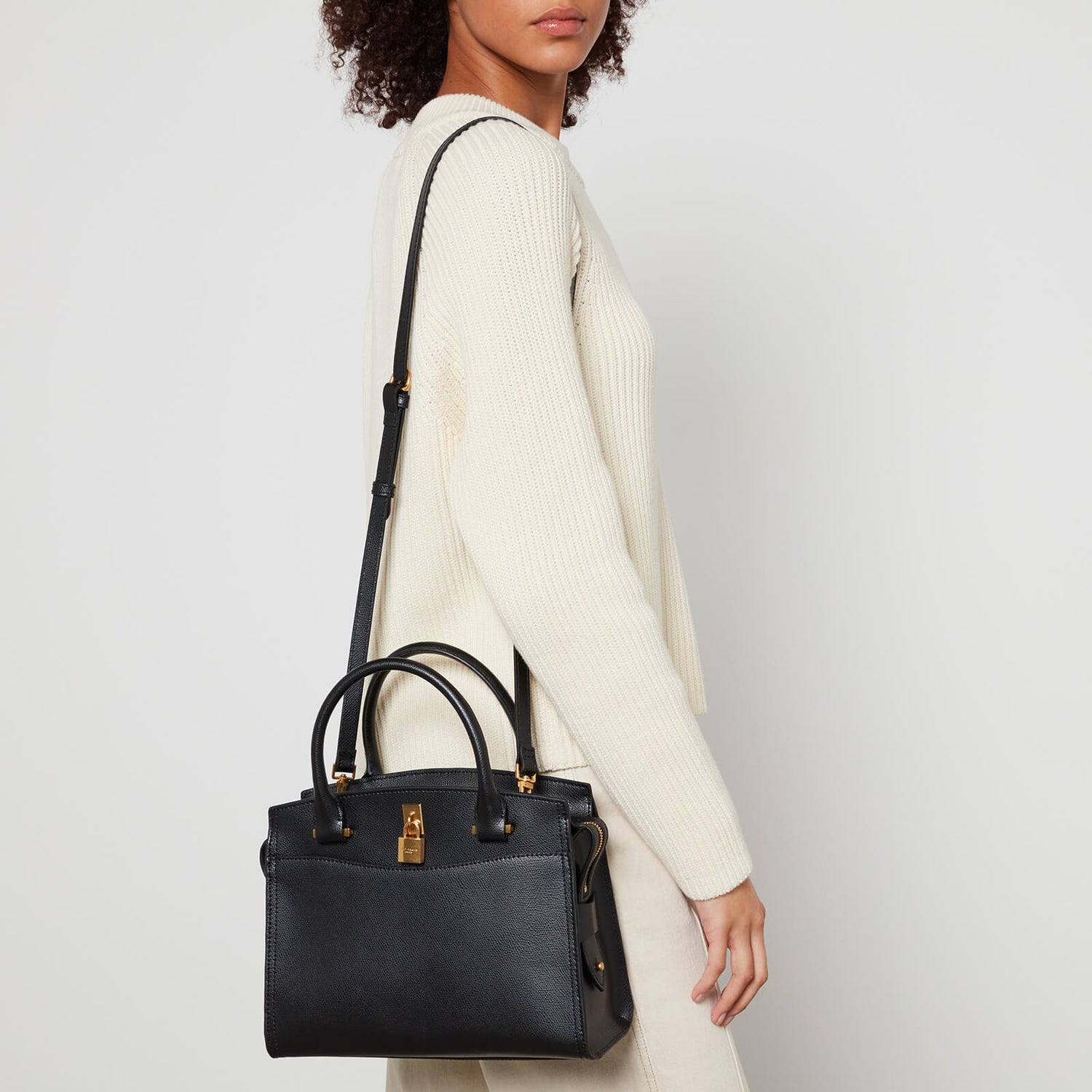 Ted Baker Myfair Grained Padlock Leather Medium Tote Bag 0
