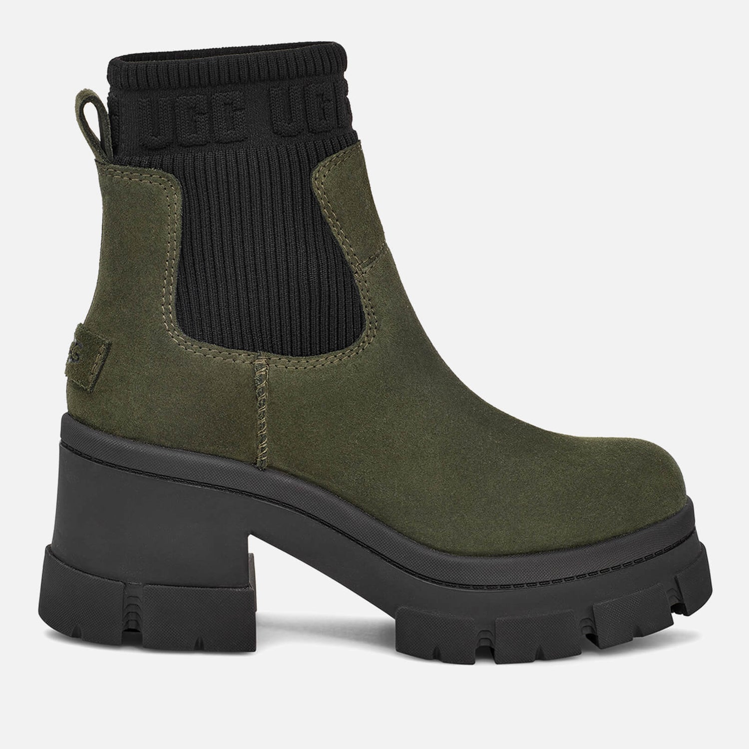 UGG Women s Brooklyn Suede Heeled Chelsea Boots TheHut