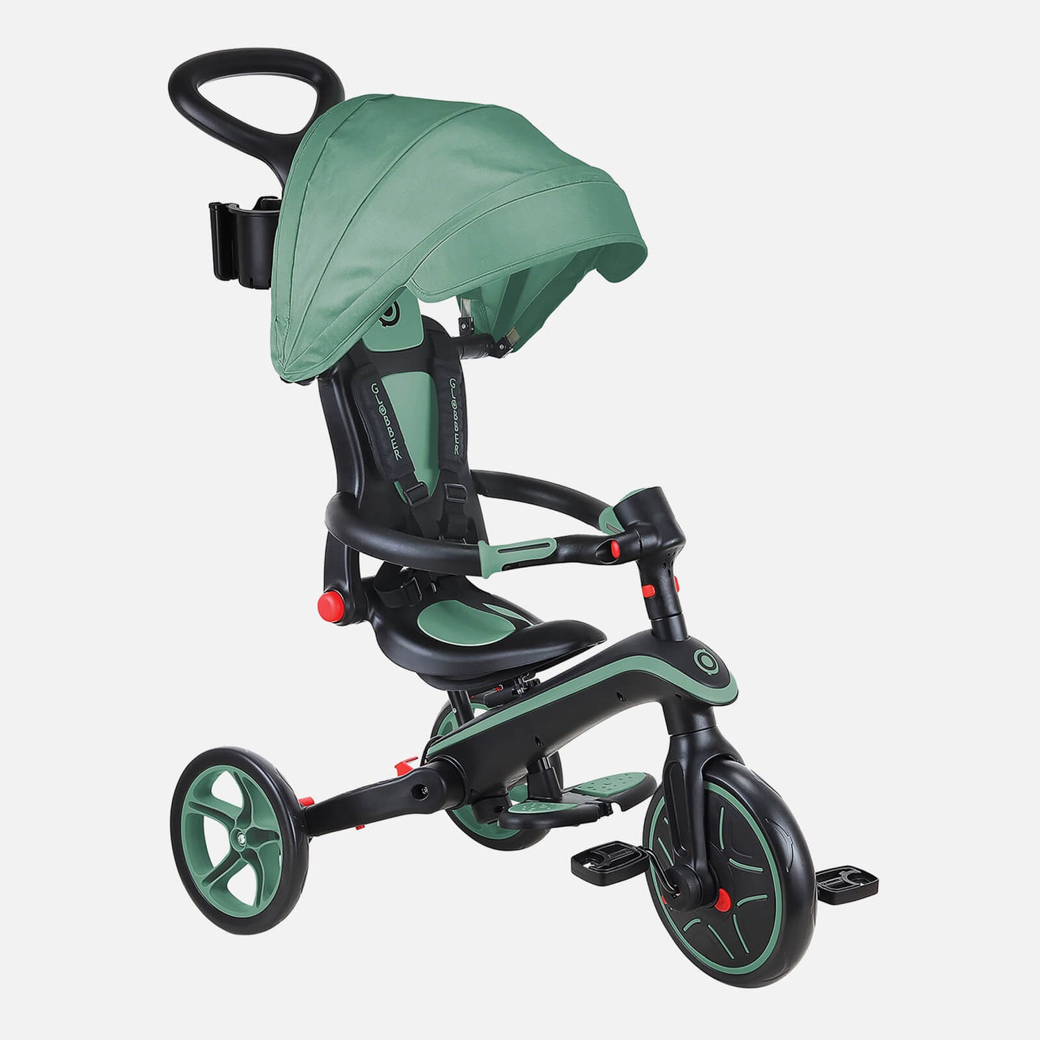 Globber 4-in-1 Explorer Foldable Trike, Green