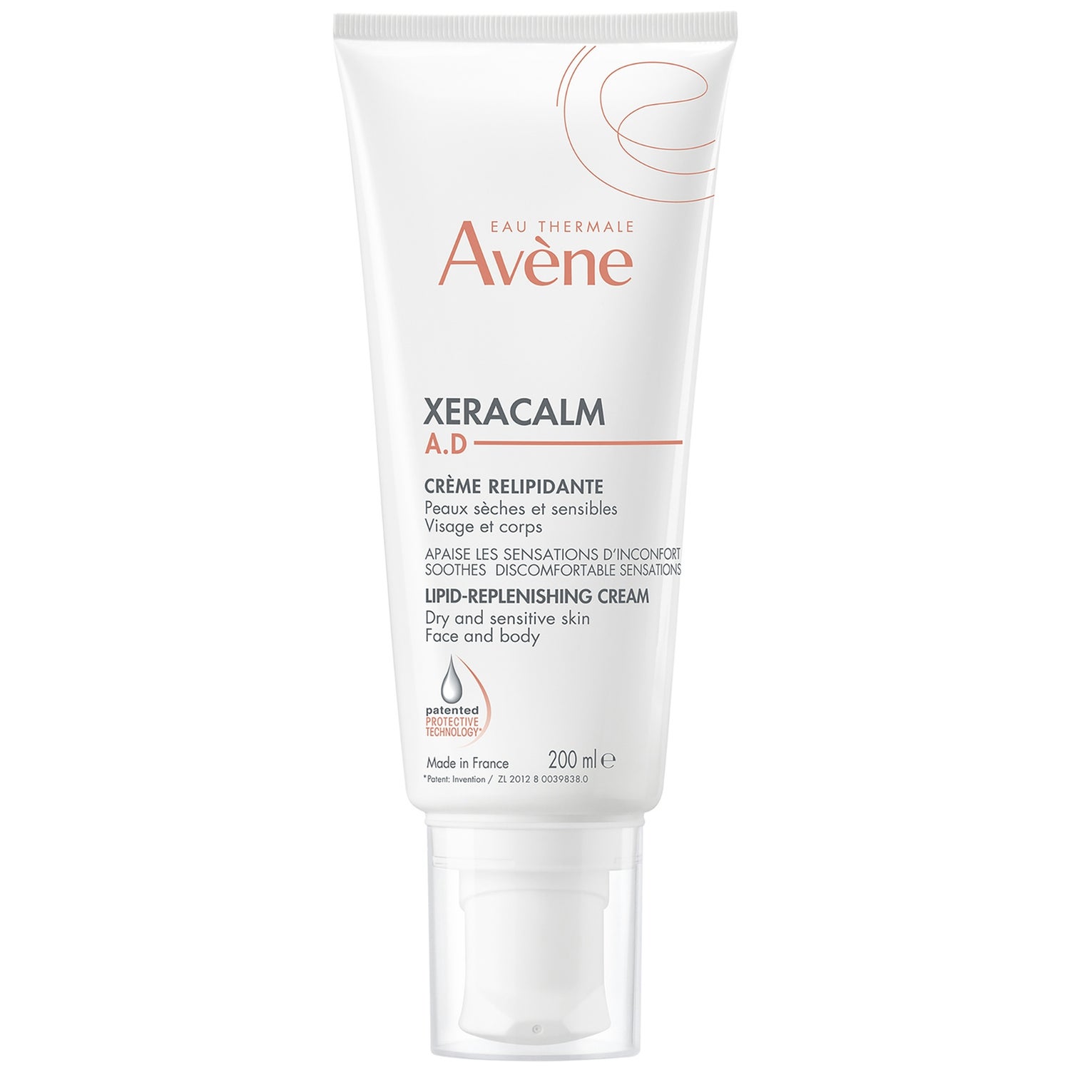 Avène XeraCalm A.D. Lipid-Replenishing Cream Moisturiser for Dry, Itchy Skin 200ml