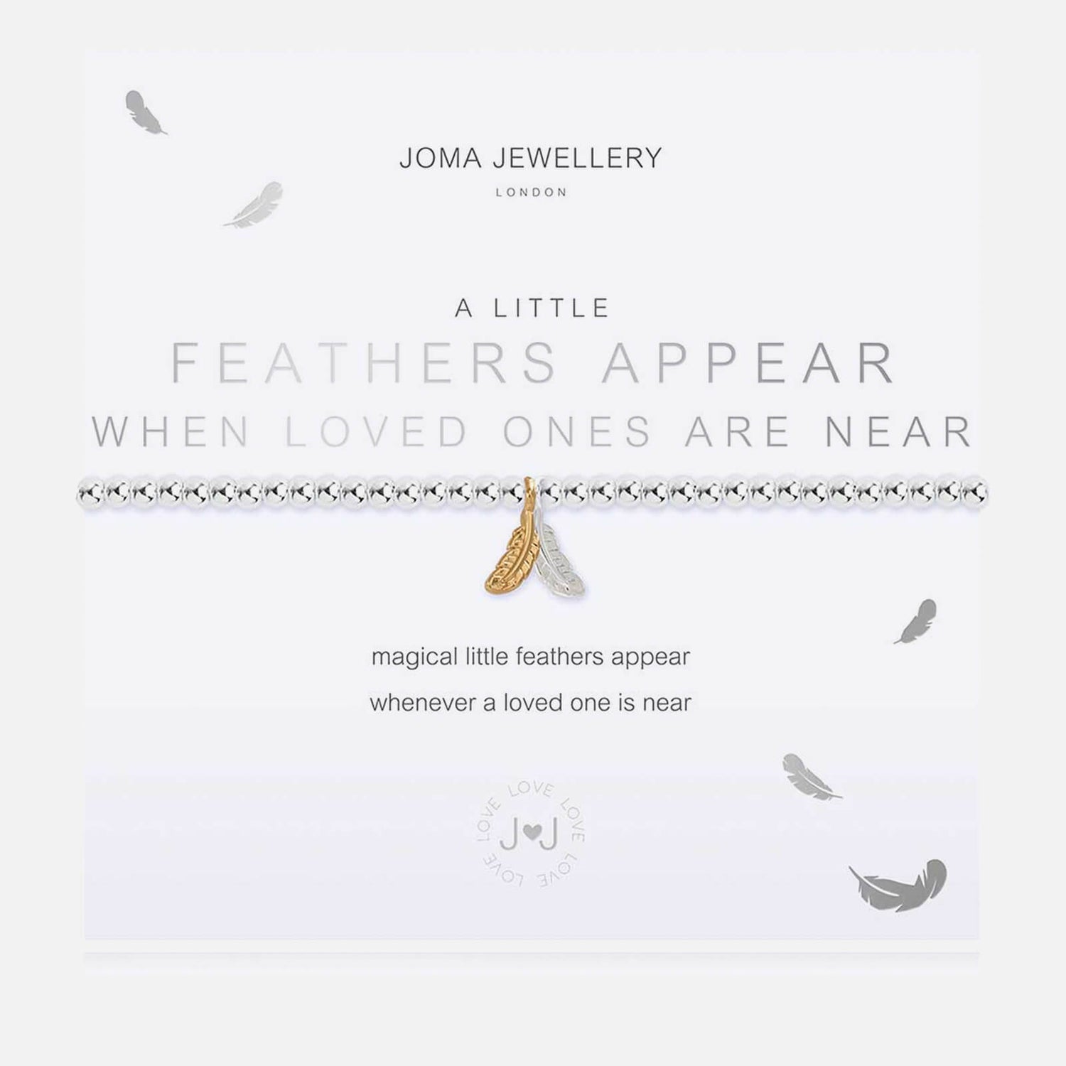 Joma Jewellery Little Feathers Appear When Loved Ones Are Near Plated Bracelet
