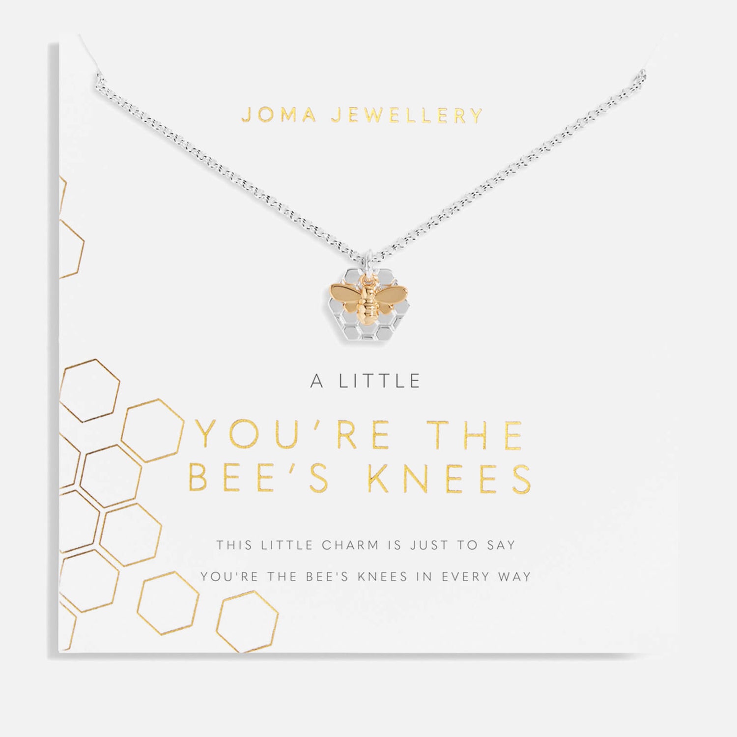 Joma Jewellery A Little You're The Bees Knees Silver-Tone Necklace