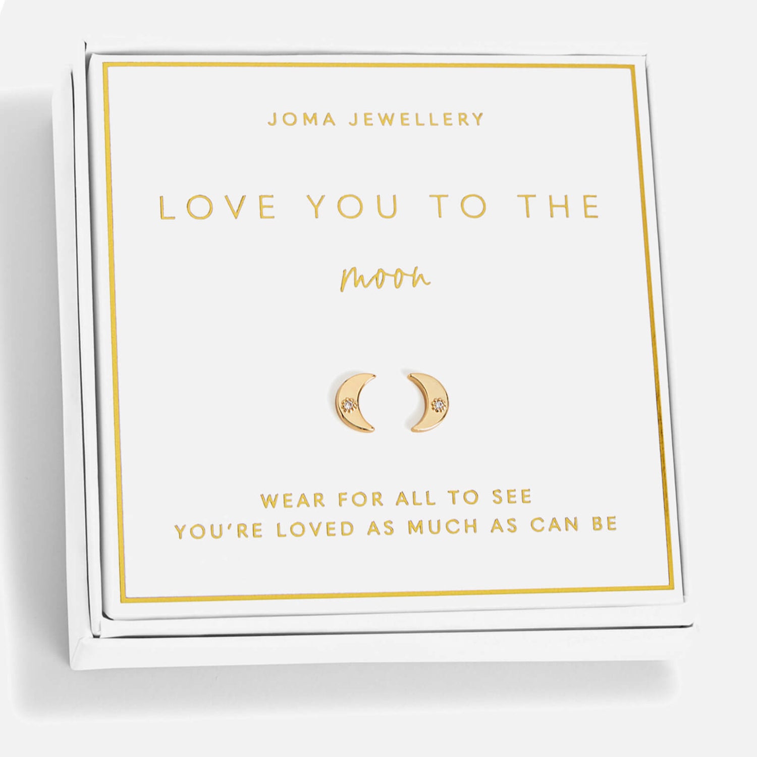 Joma Jewellery Beautifully Boxed Love You To The Moon Earrings