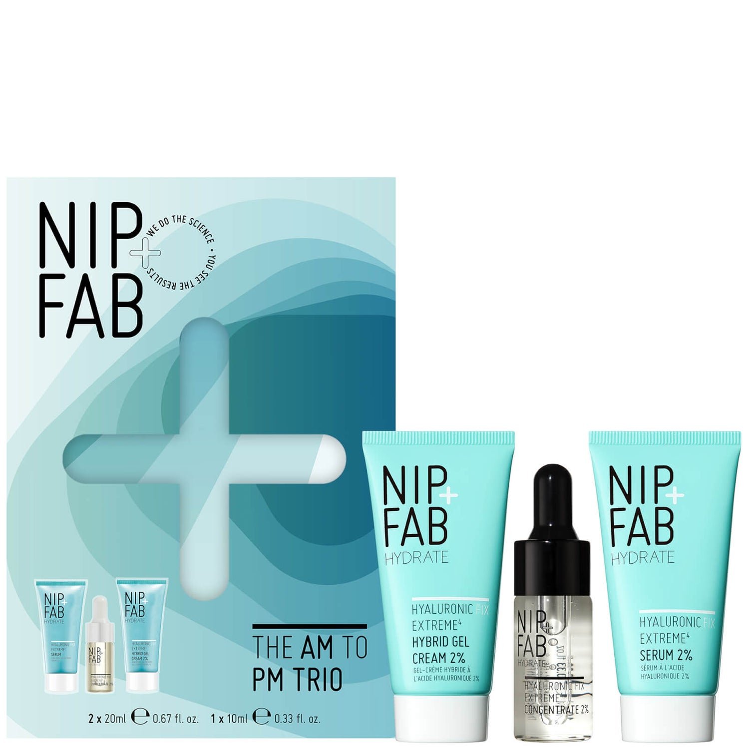 NIP+FAB AM to PM Hydration Trio