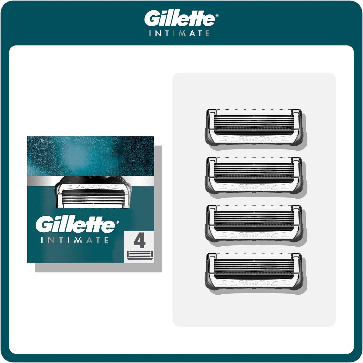 Gillette Intimate Pubic Hair Razor Blades