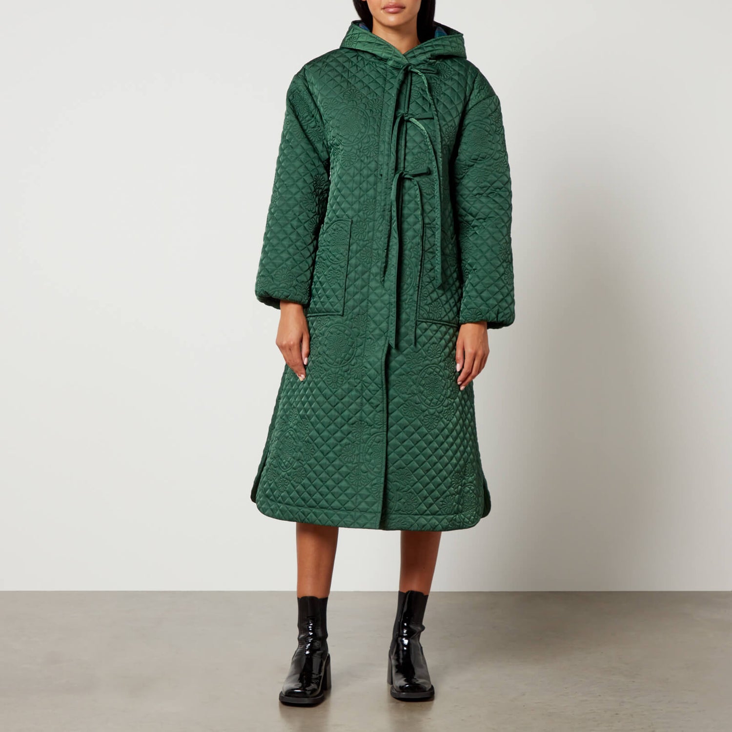 Damson Madder Sadie Quilted Shell Coat