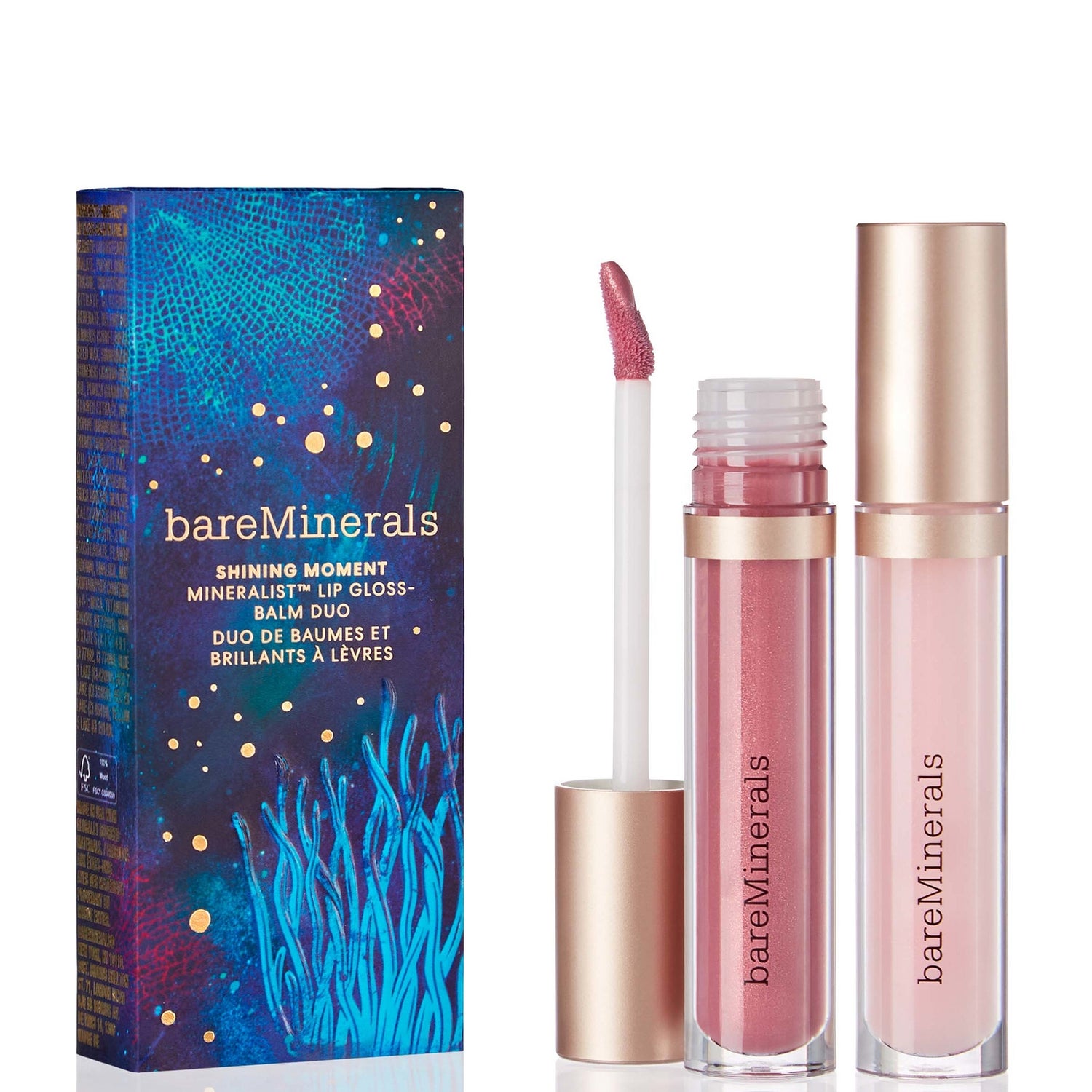 bareMinerals Holiday 2023 Mineralist Gloss-Balm Trio - Love, Clarity, Merry