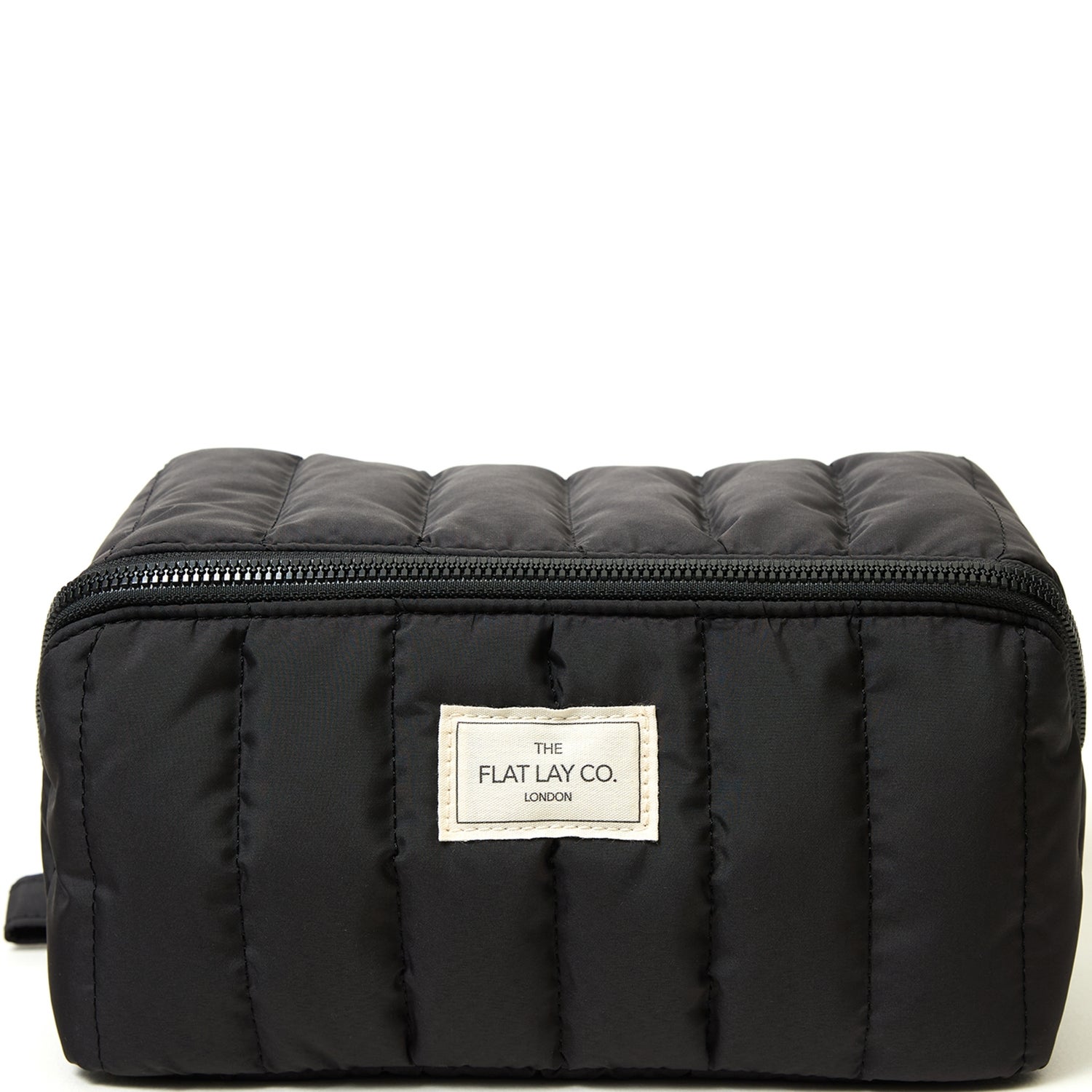 The Flat Lay Co. Full Size Drawstring Makeup Bag in Hot Pink Velvet