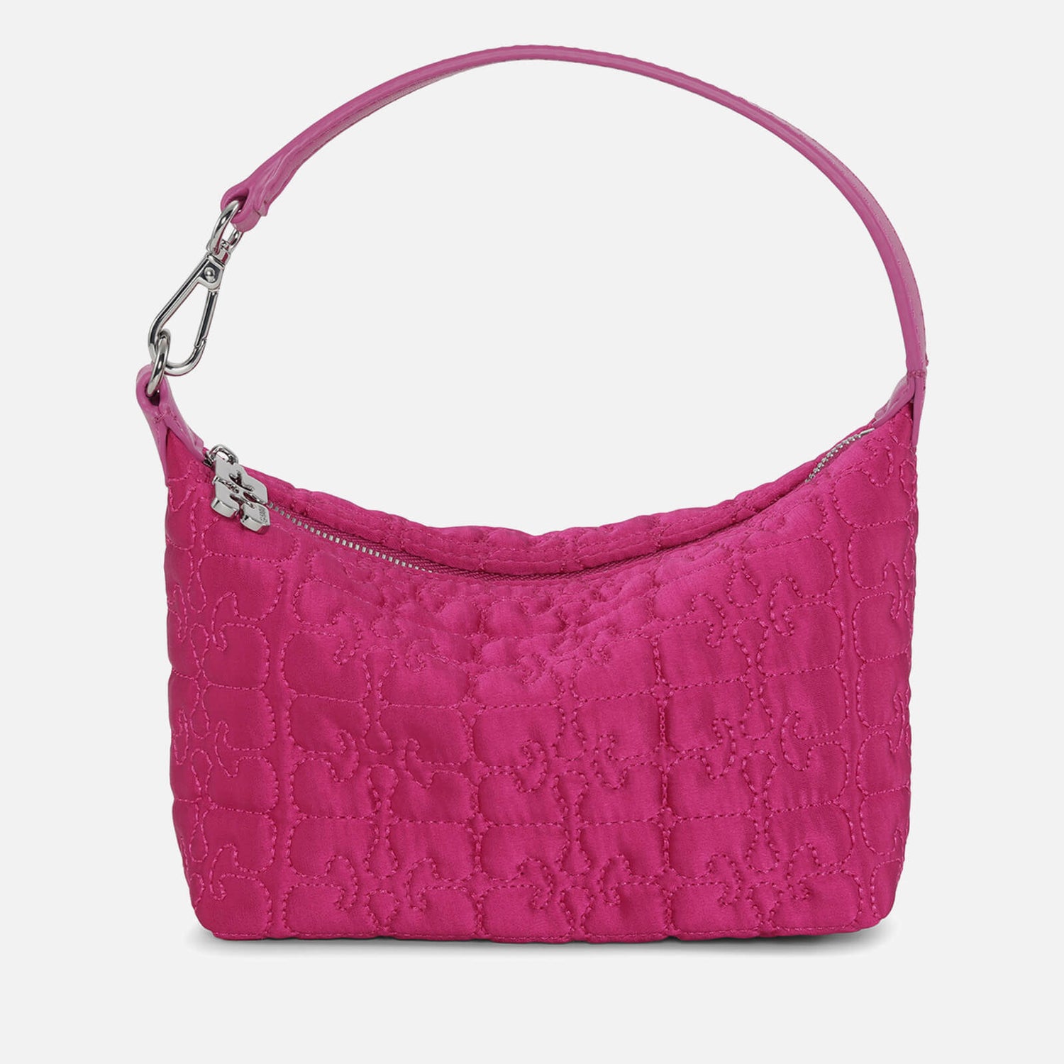 Ganni Butterfly Small Satin Pouch