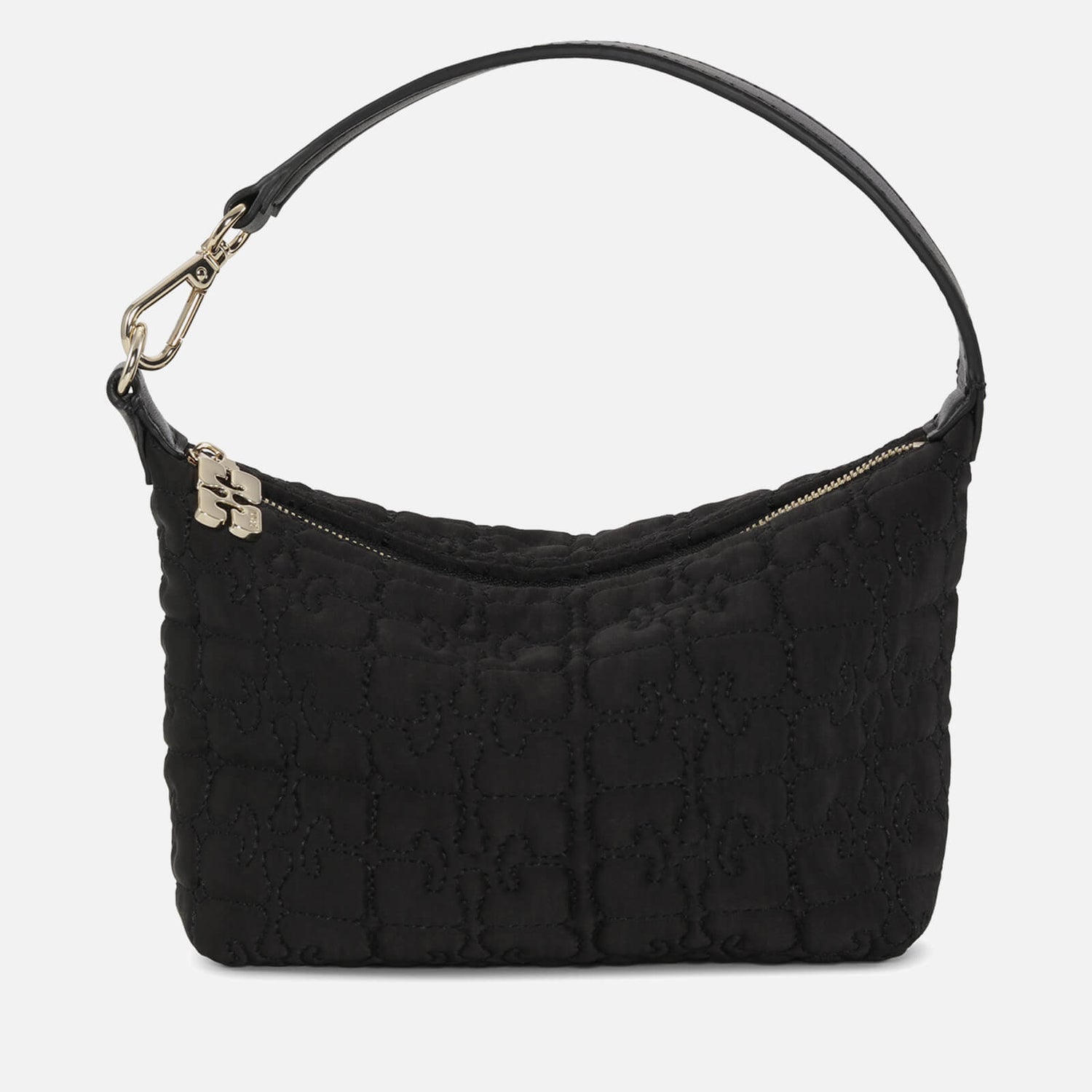 Ganni Butterfly Small Satin Pouch