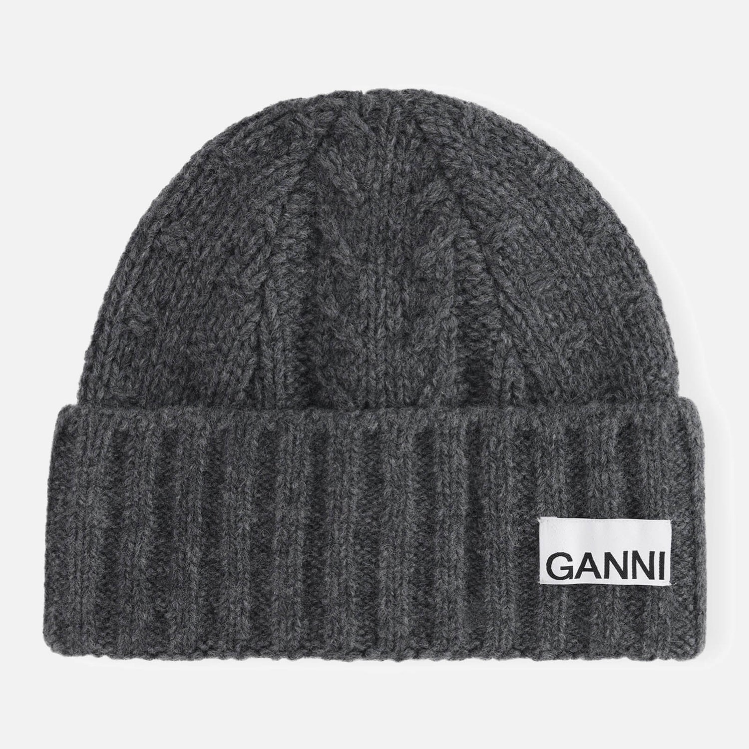 Ganni Cable-Knit Beanie