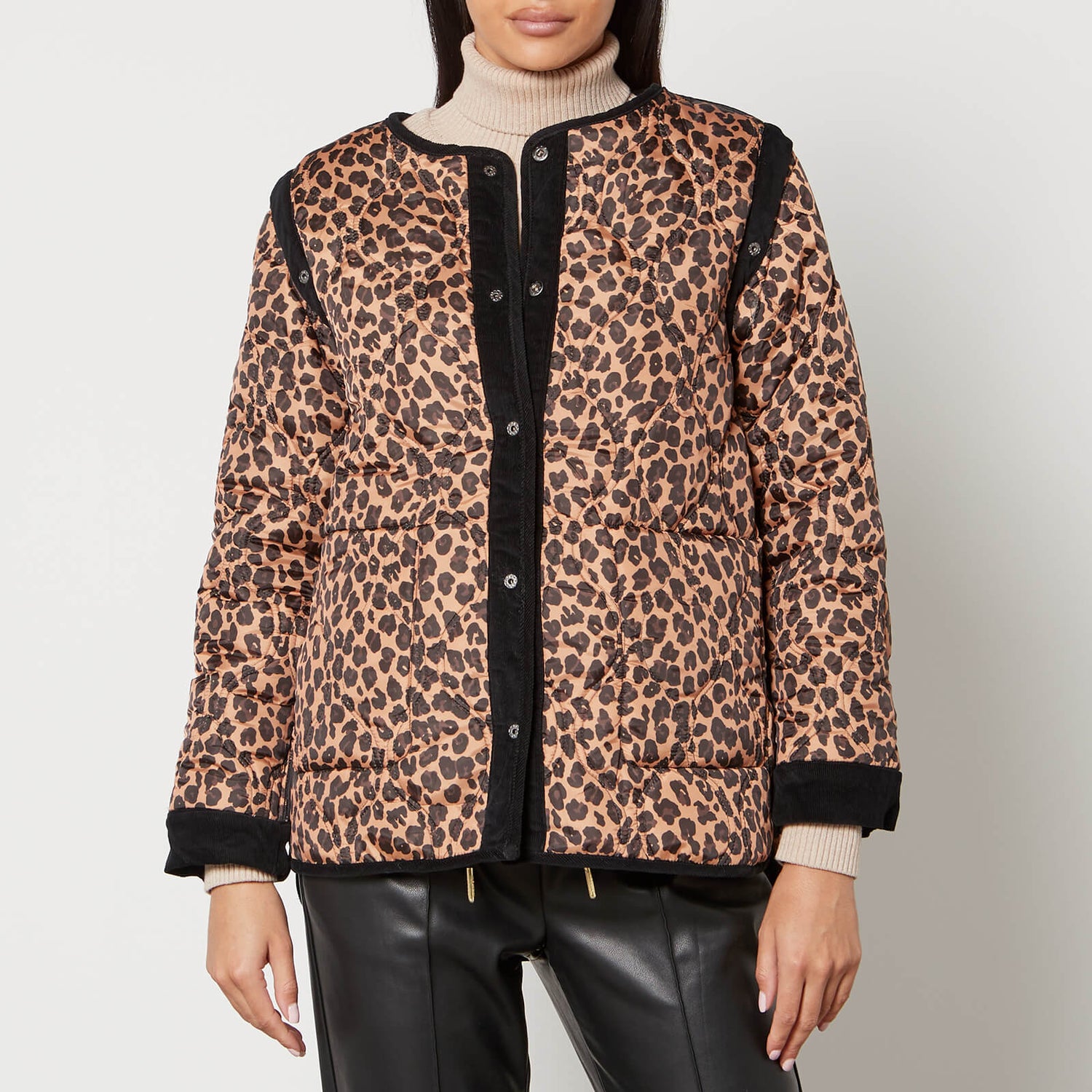 Never Fully Dressed Leopard Print Reversible Shell Jacket TheHut