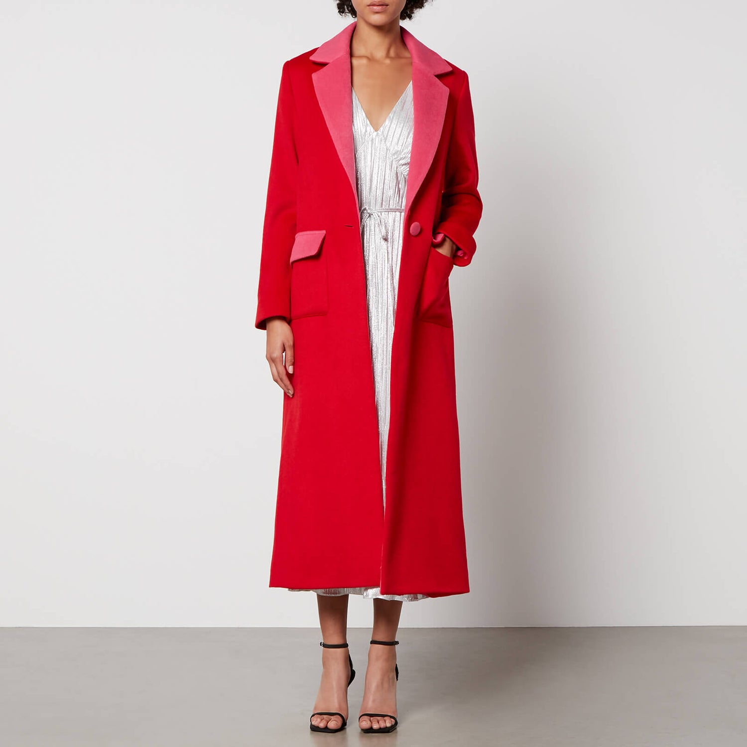 Never Fully Dressed Colour-Block Fleece Coat