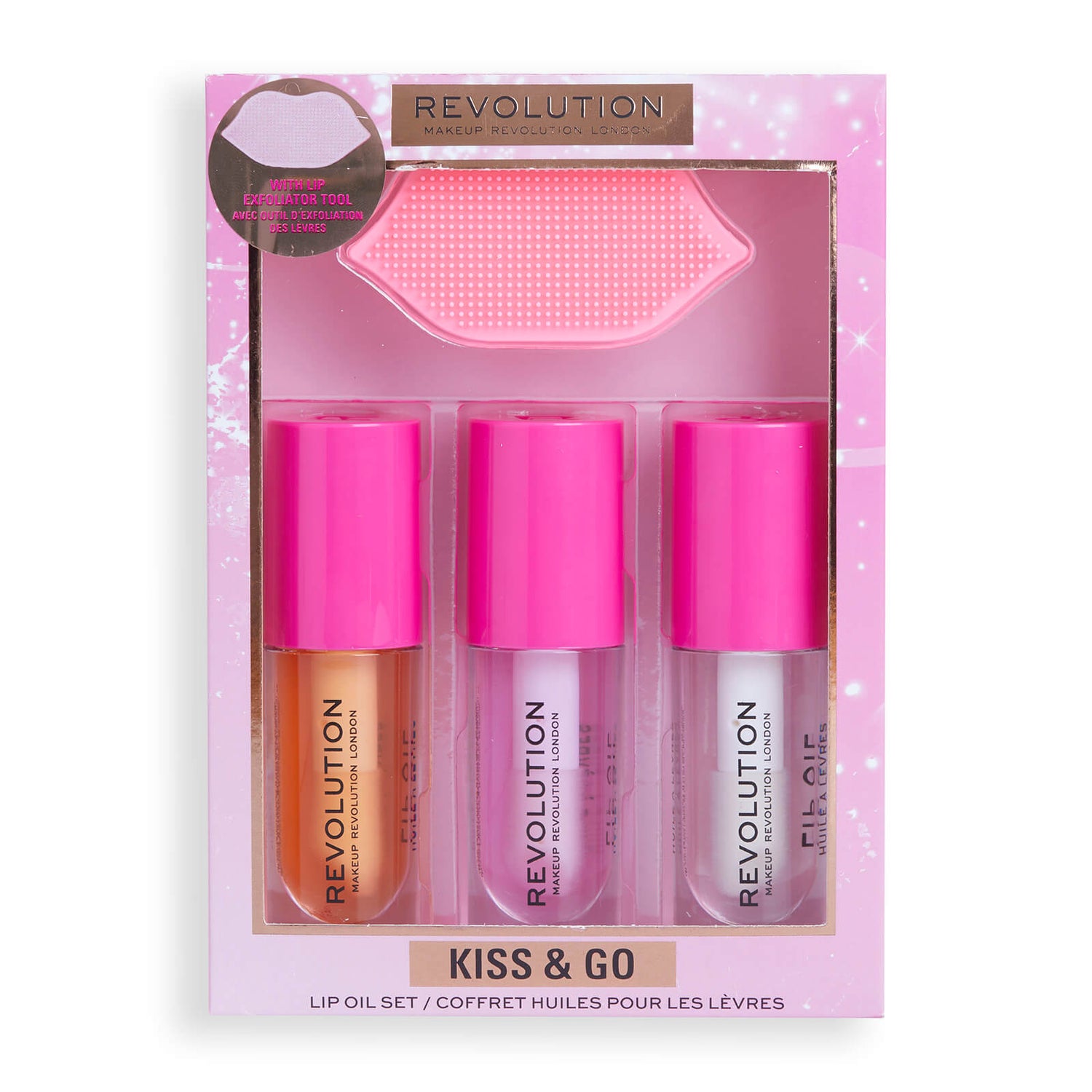 Makeup Revolution Kiss and Go Glaze Lip Care Gift Set