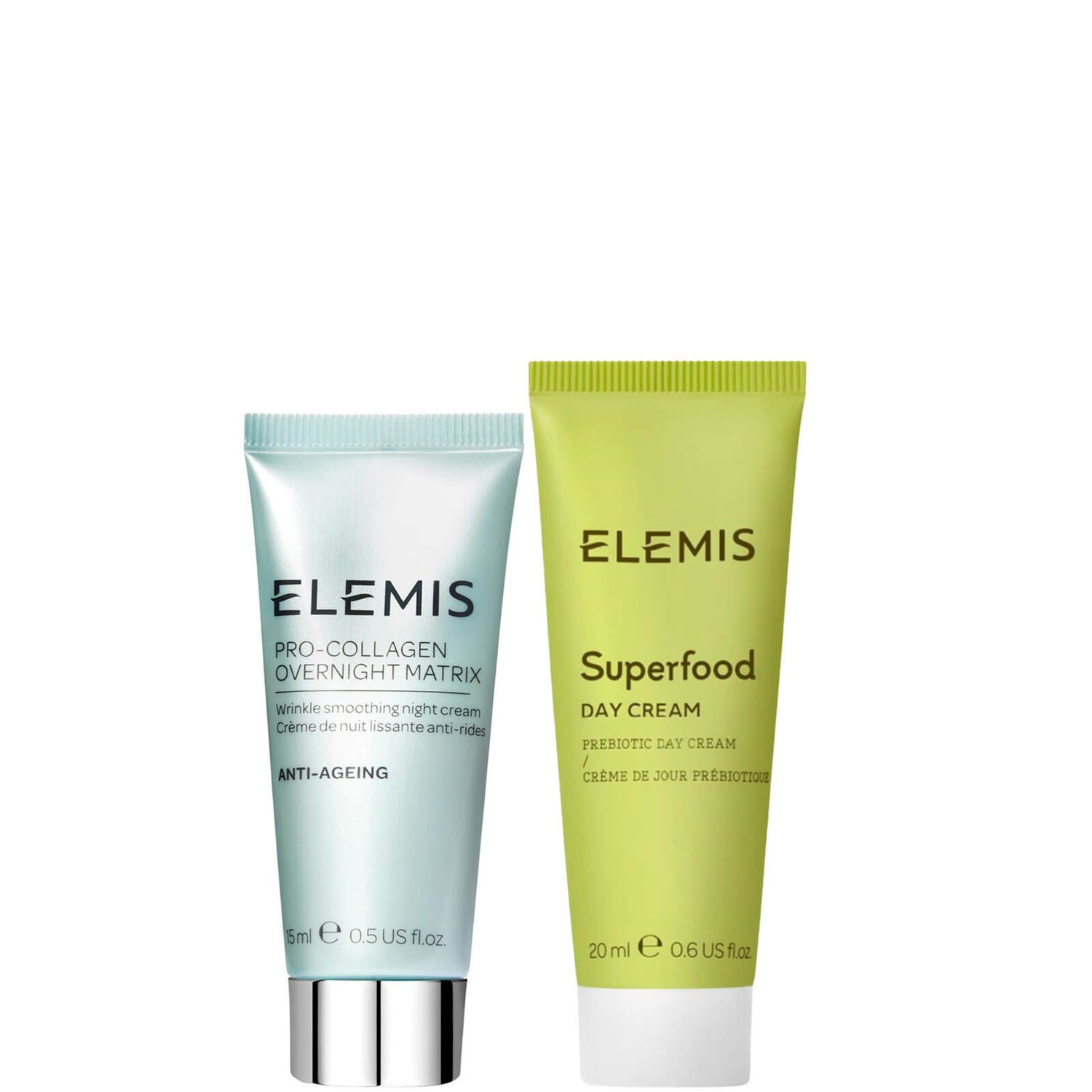 Elemis Day cream 20ml and overnight matrix 15ml bundle gift set