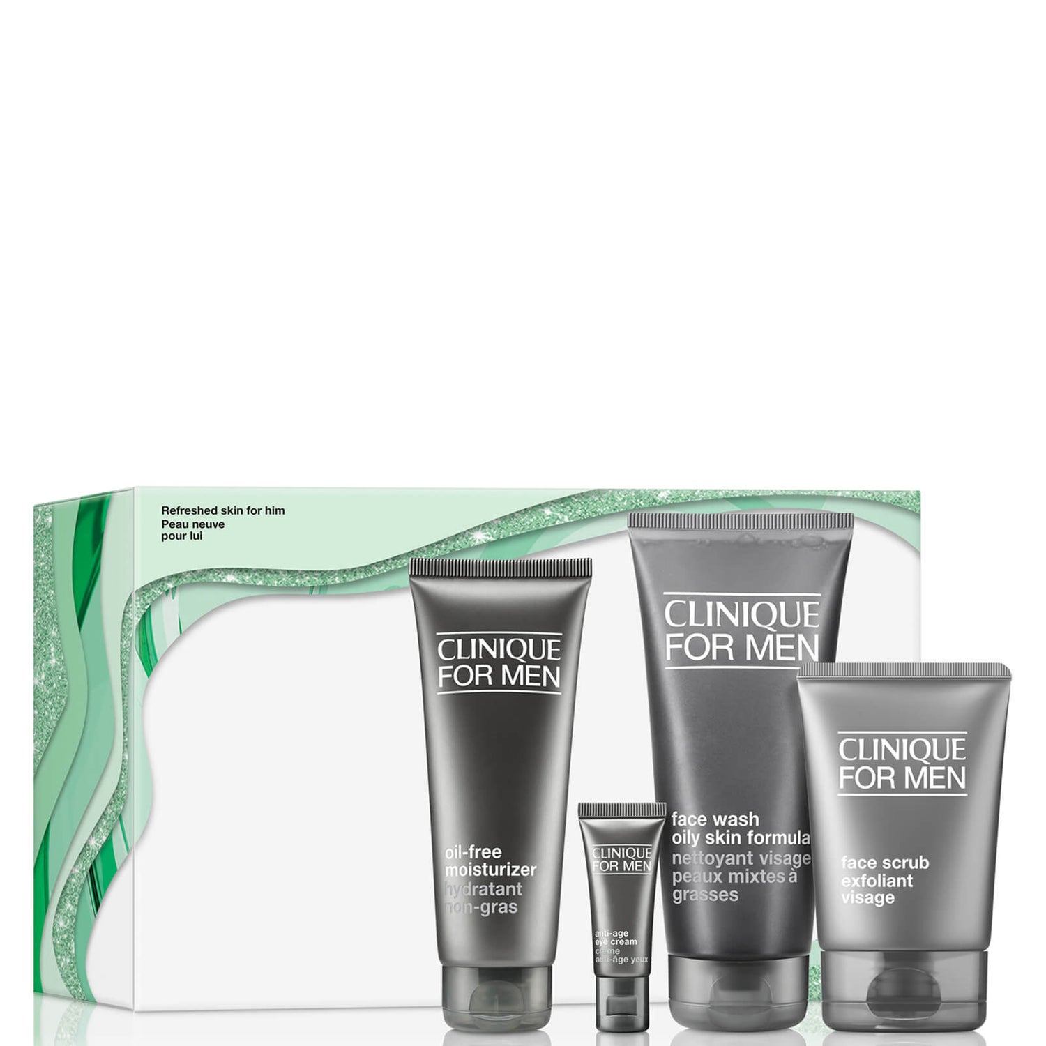 Clinique for Men Skincare Essentials Gift Set for Oily Skin Types