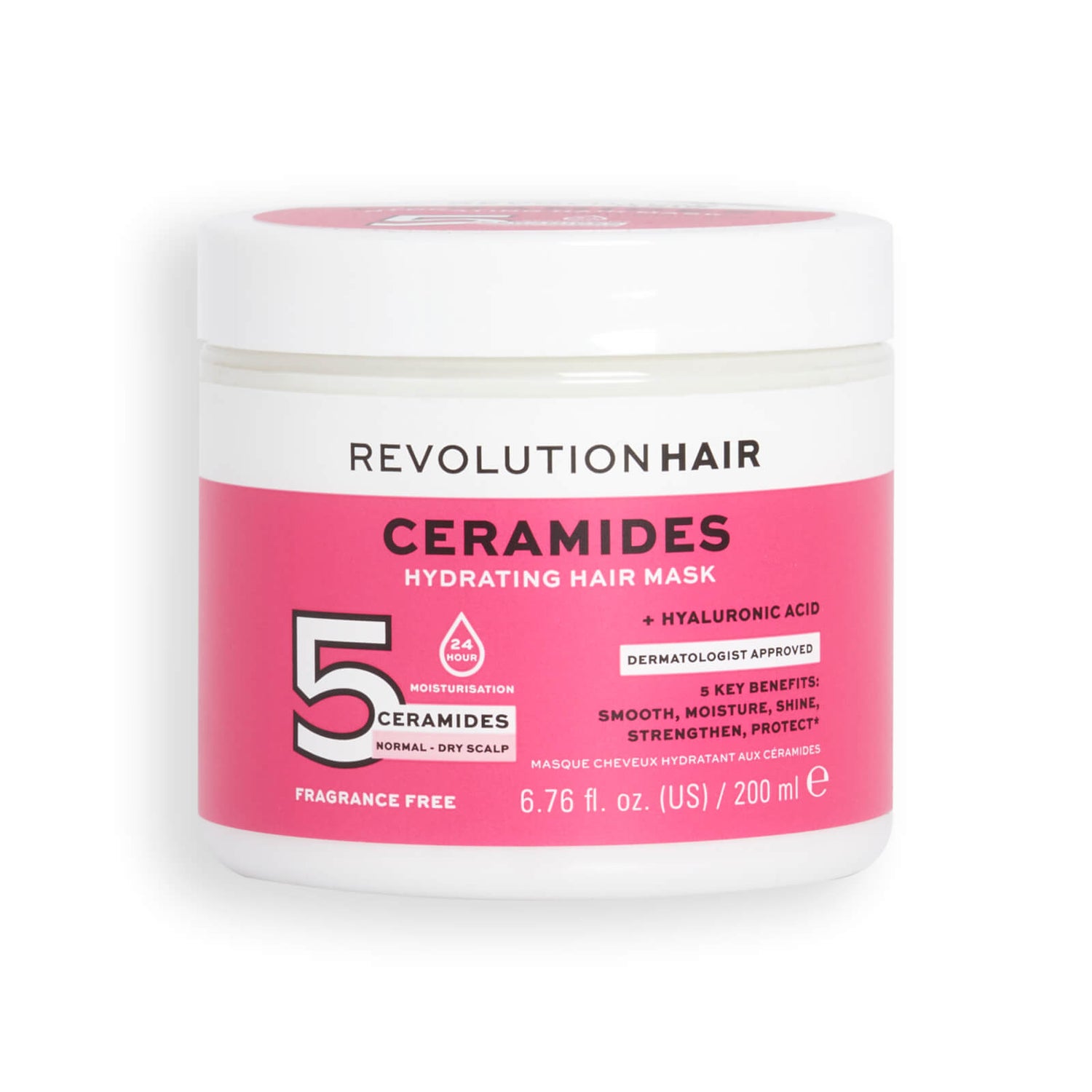 Revolution Haircare 5 Ceramides and Hyaluronic Acid Moisture Lock Hair Mask 200ml