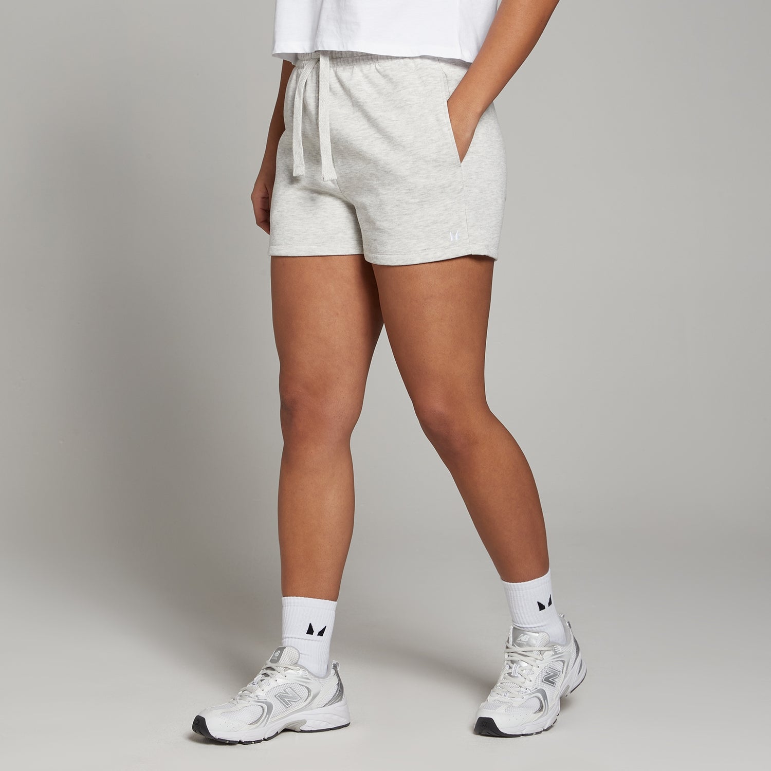 MP Basics Shorts til kvinder – Light Grey Marl - XS
