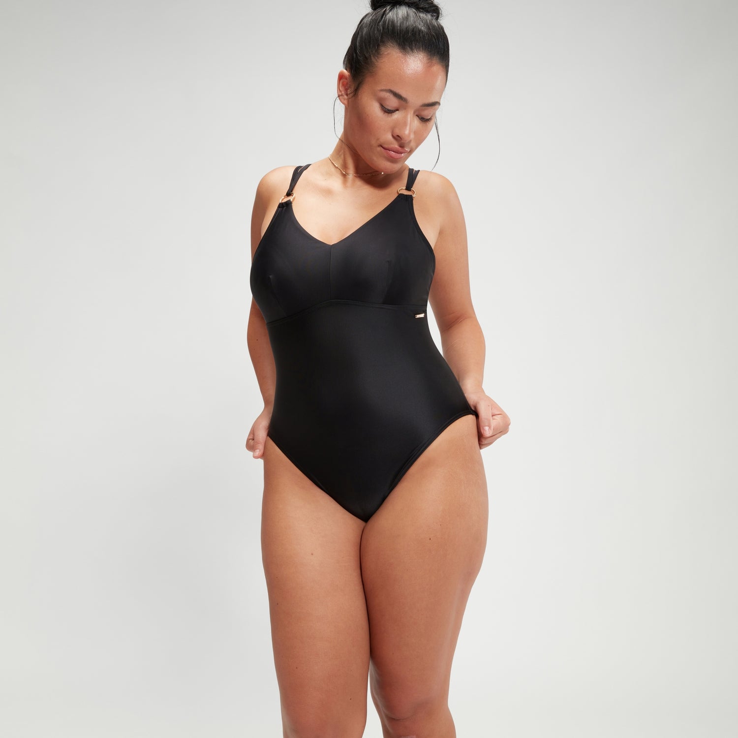 Maillot de bain Femme effet galbant a bretelles noir Speedo