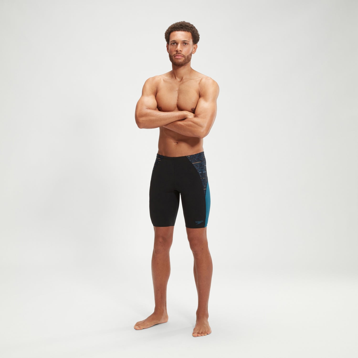 Men s Endurance Max Splice Jammer Black Teal Speedo