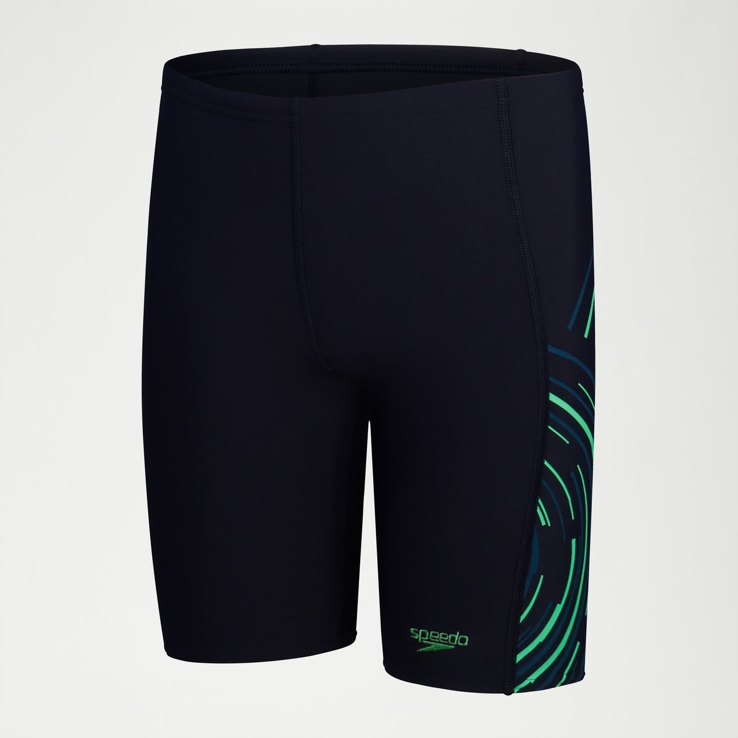 Boys Plastisol Placement Jammer Navy Green