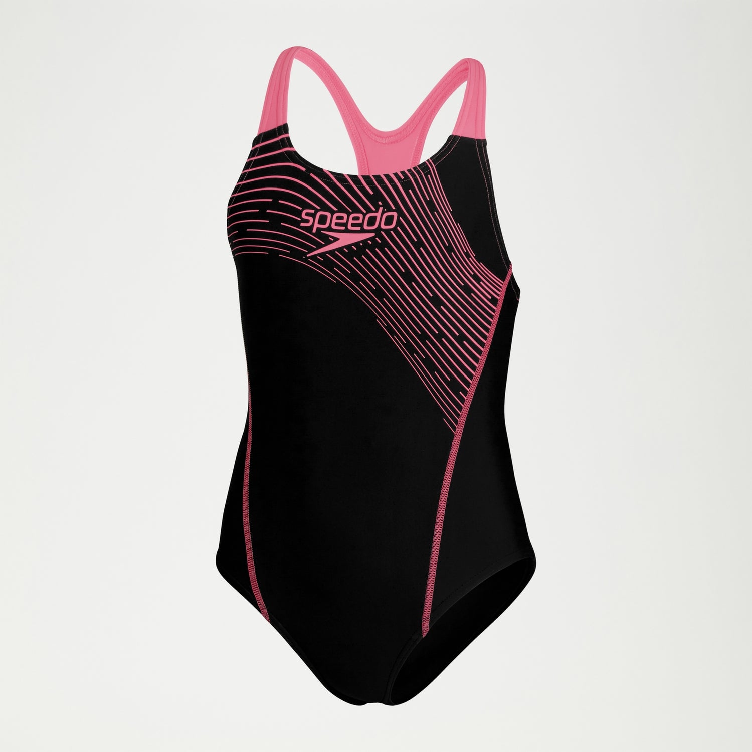 有名なブランド Medalist Logo Medley Girls Swimsuit Speedo | Black/Pink 水着・ラッシュガード