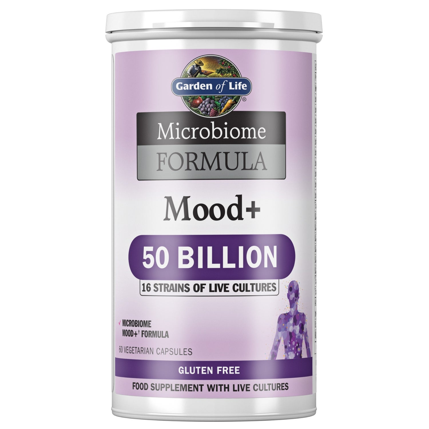 Garden of Life Microbiome Mood+ Shelf - 60 Capsules