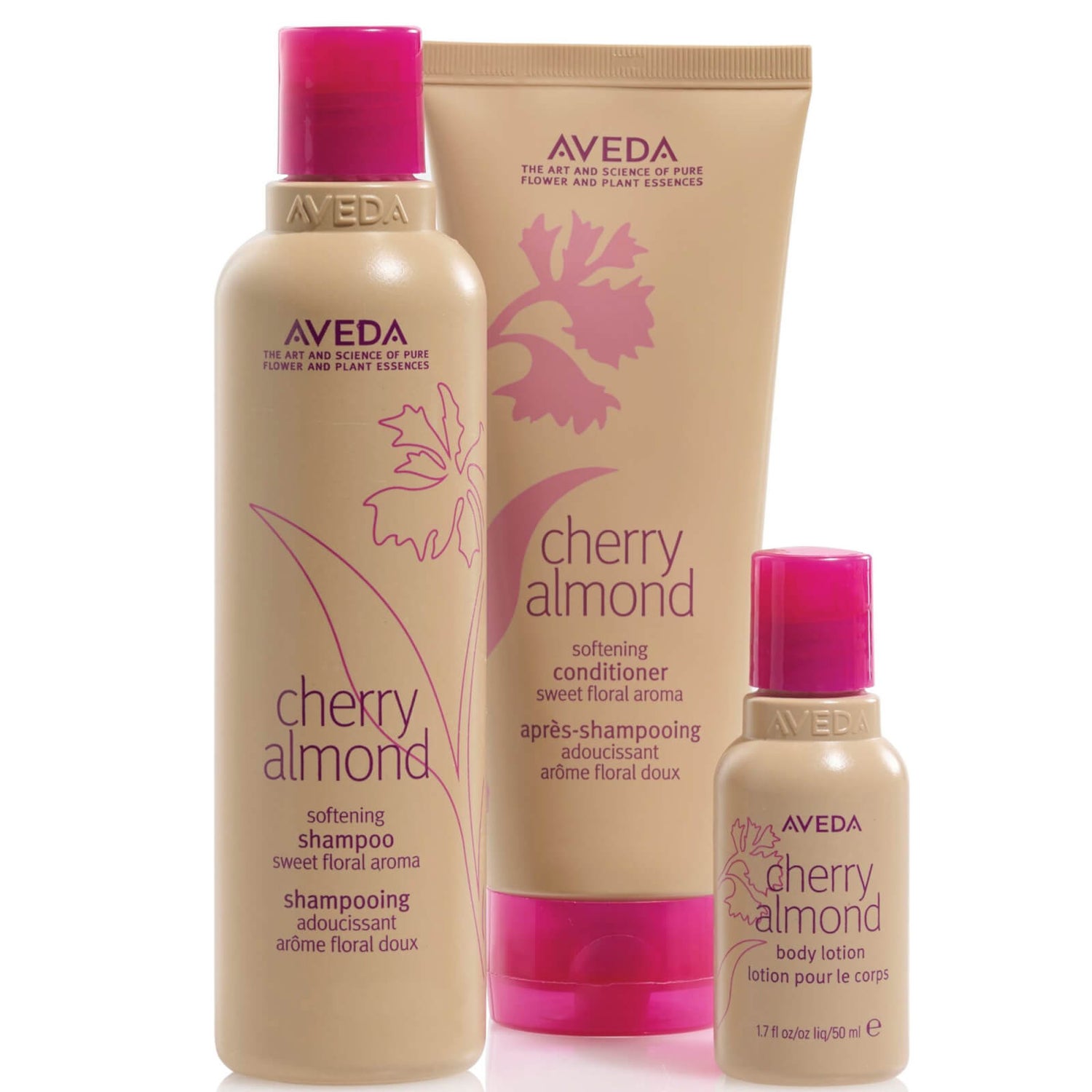 Aveda Cherry Almond Softening Hair and Body Trio