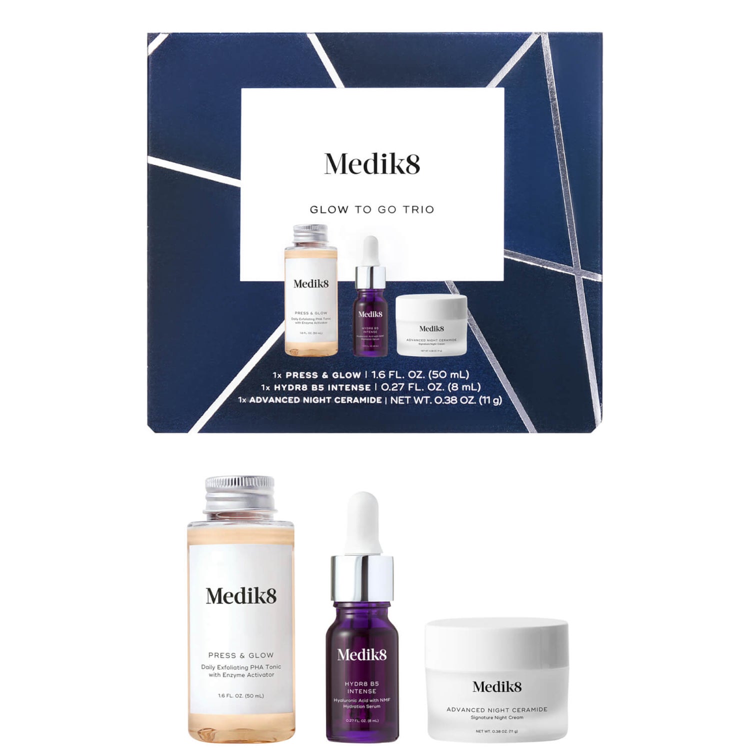 Medik8 Glow To Go Trio (Worth $65)