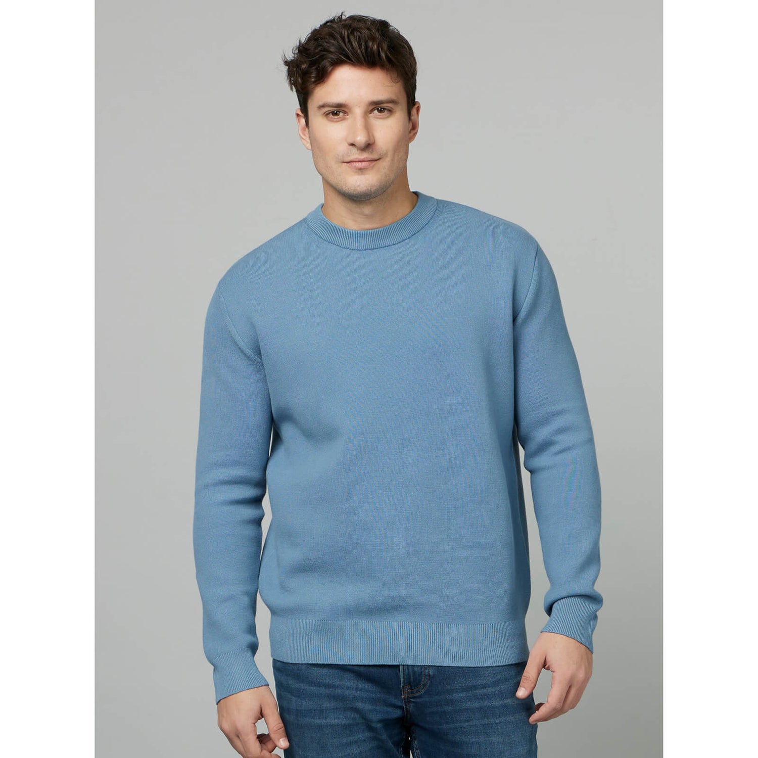 Full sleeve round neck sweater top