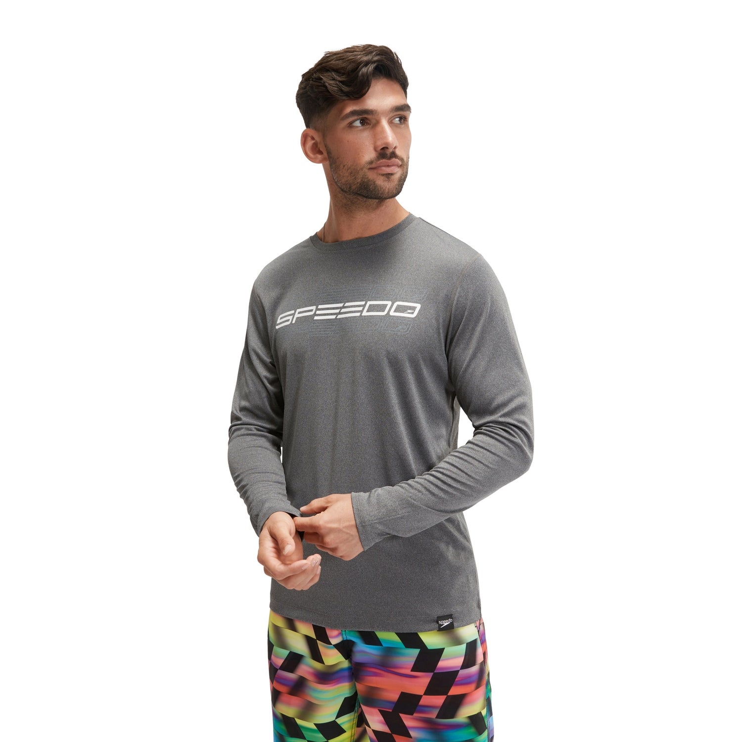 speedo swim shirt mens