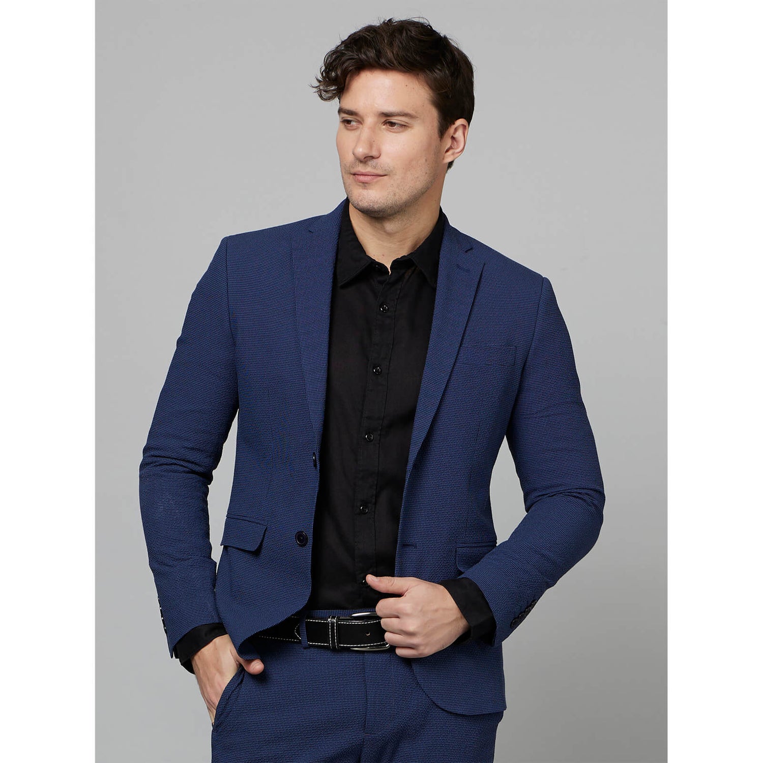 Long navy blazer clearance