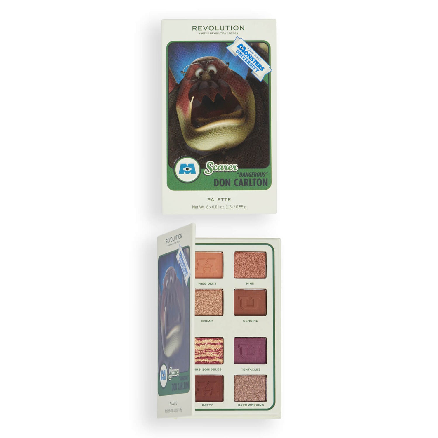 Revolution x Monsters University Don Carlton Scare Card Palette