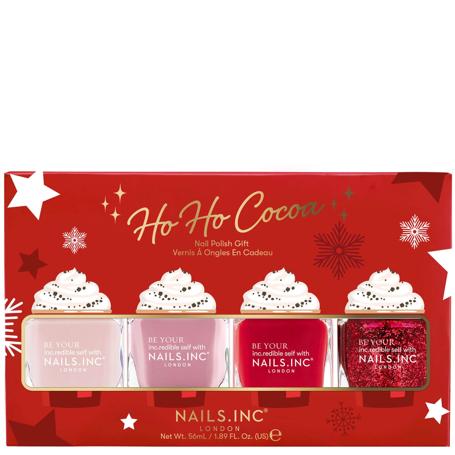nails inc. Ho Ho Cocoa Nail Polish Set