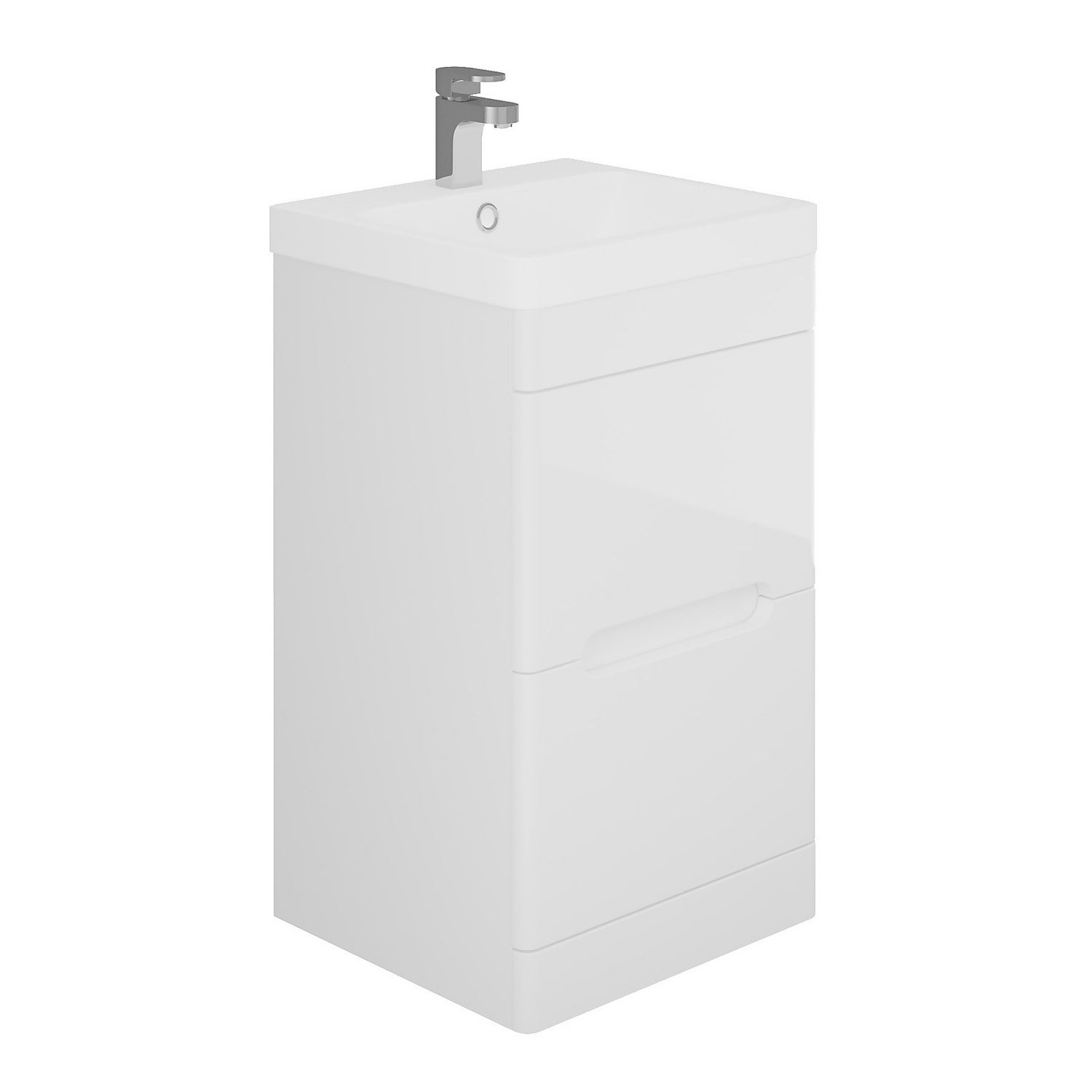 White top sink unit