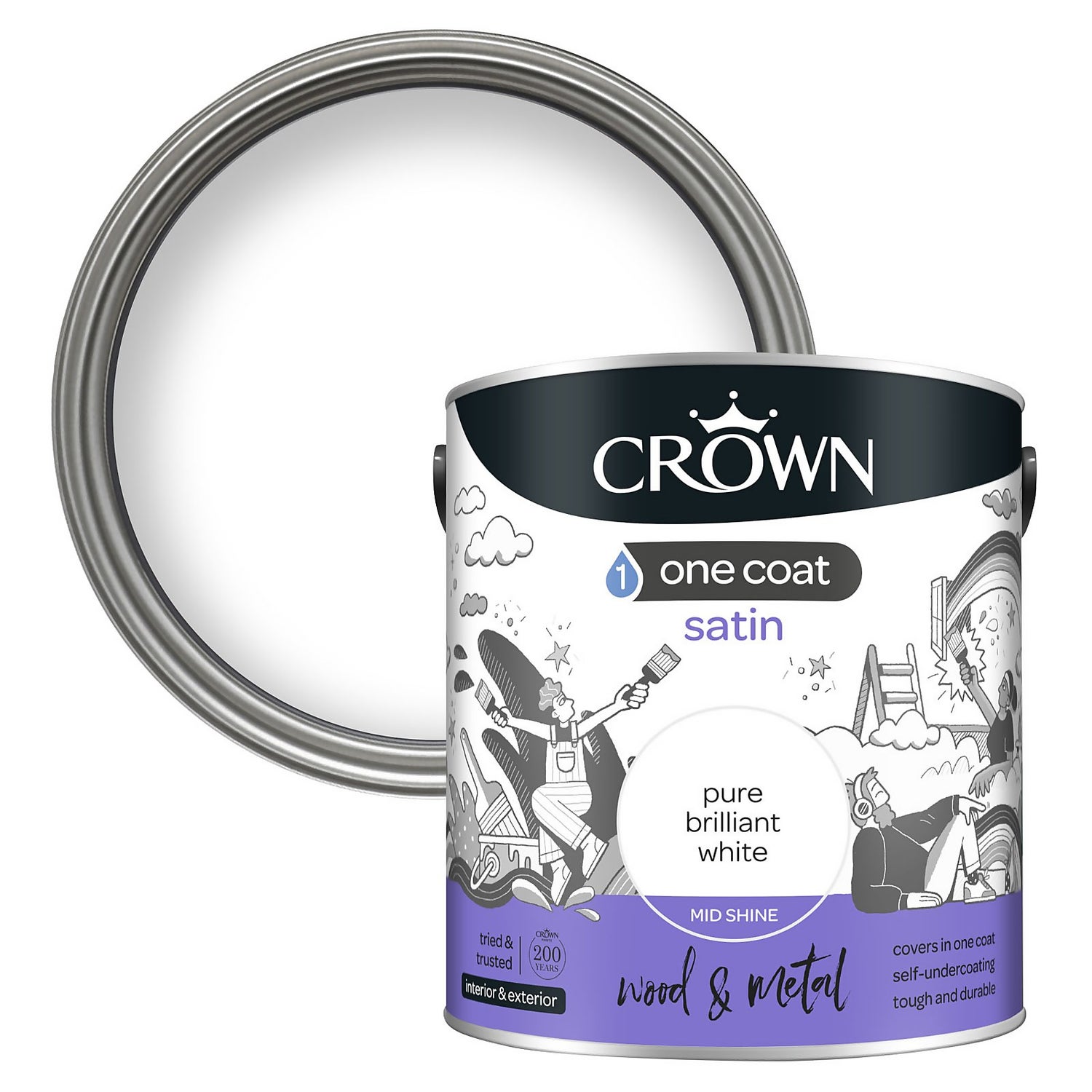One coat store white paint